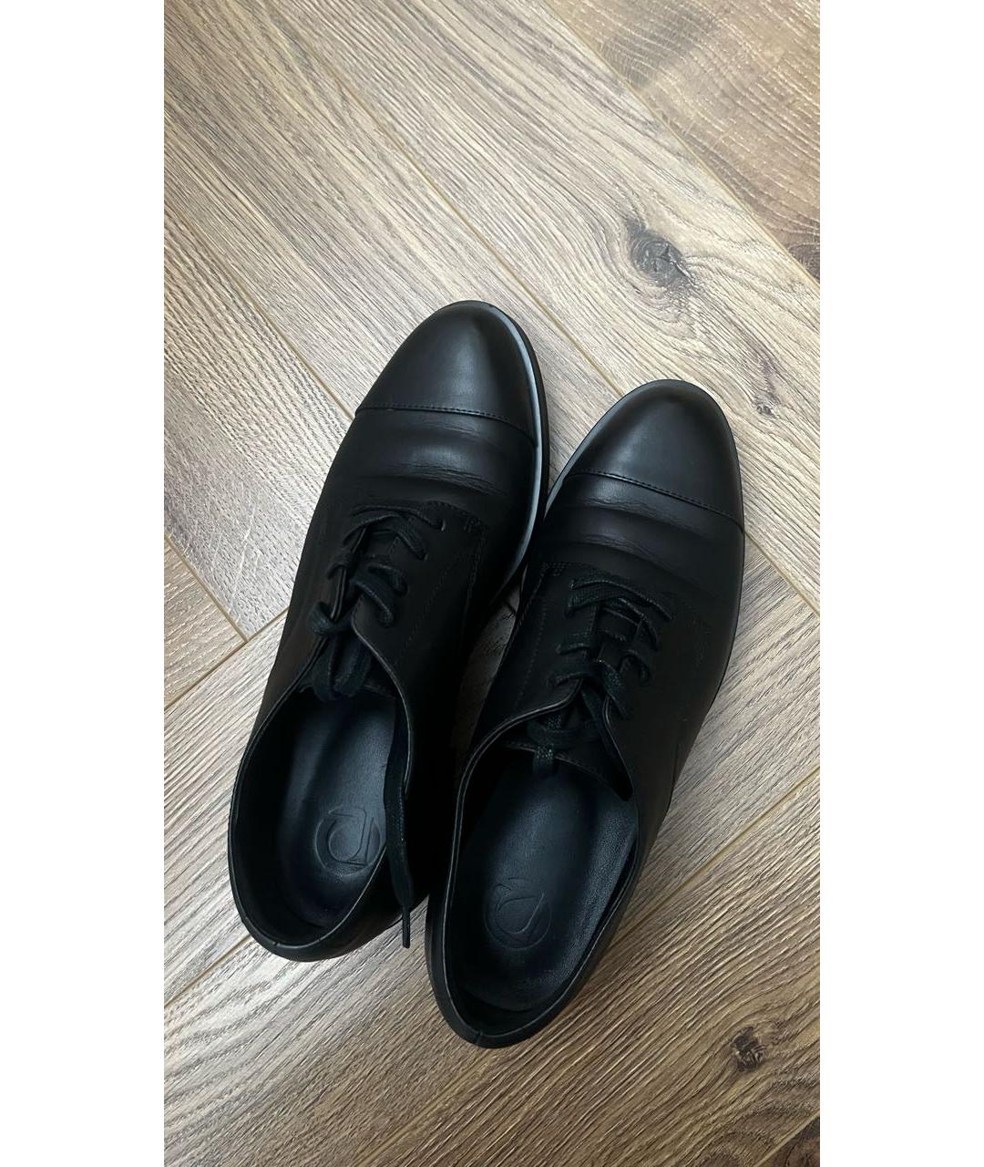 12 STOREEZ Черные кожаные брогги и оксфорды, фото 6