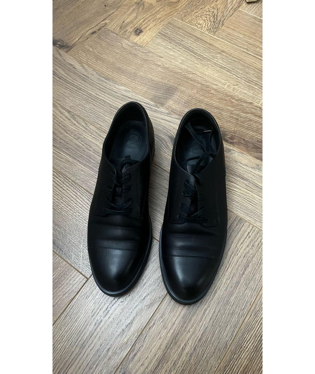 12 STOREEZ Черные кожаные брогги и оксфорды, фото 2