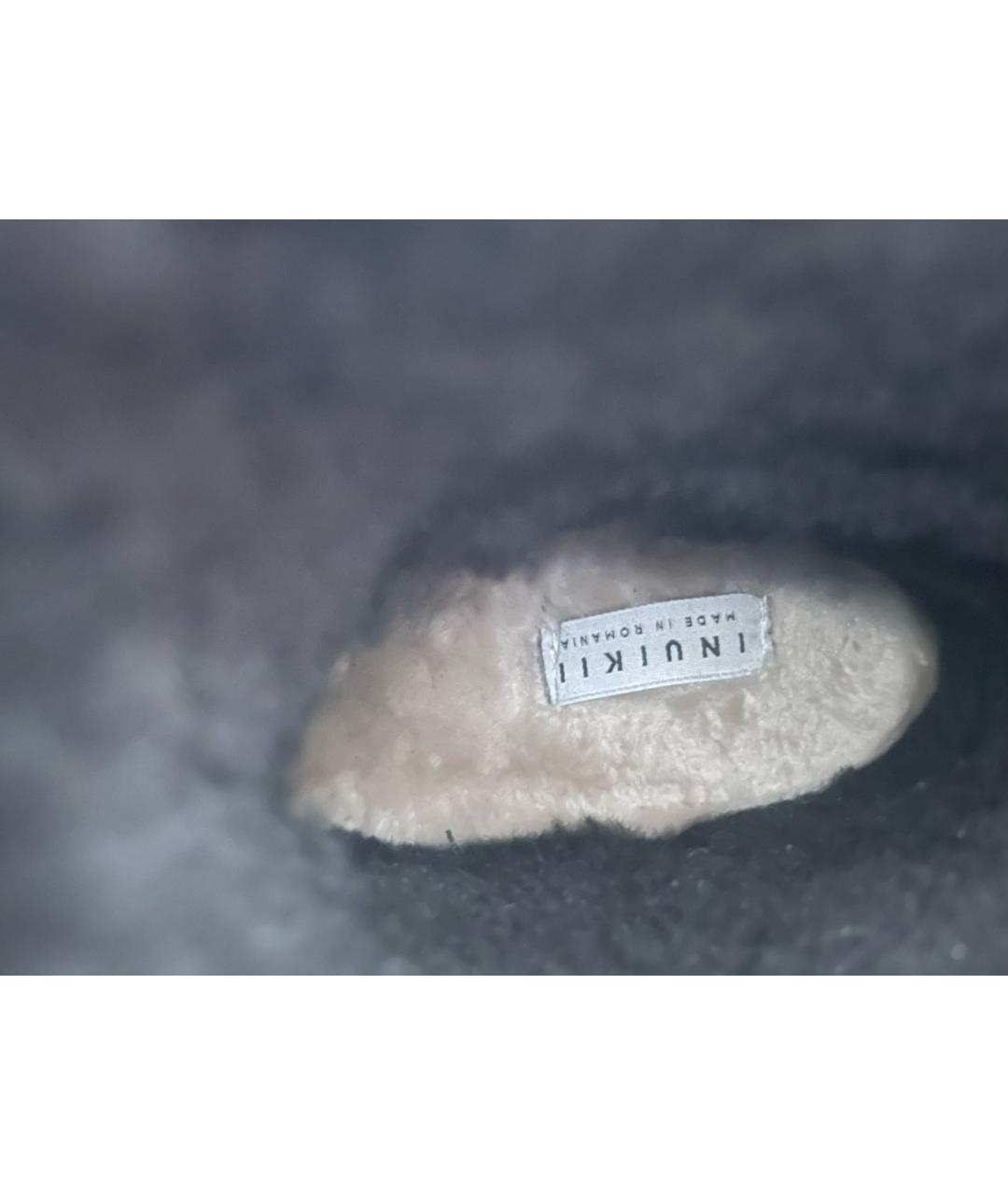 INUIKII Черные кожаные полусапоги, фото 6