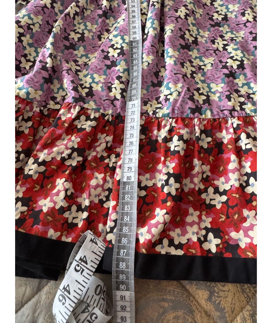 VALENTINO Мульти хлопковое повседневное платье, фото 5