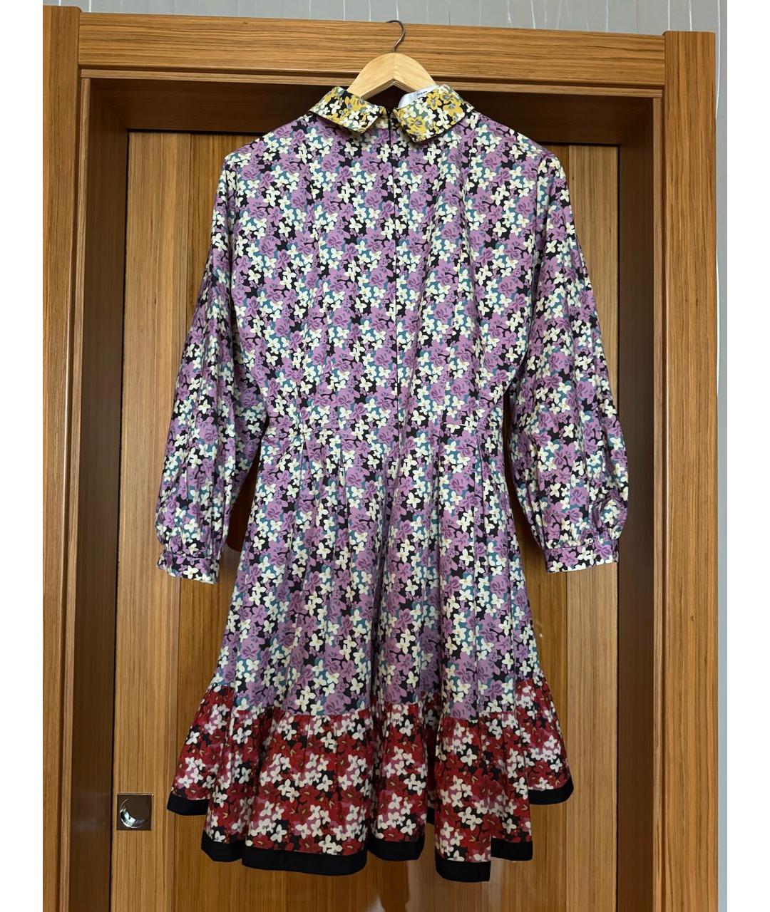 VALENTINO Мульти хлопковое повседневное платье, фото 2