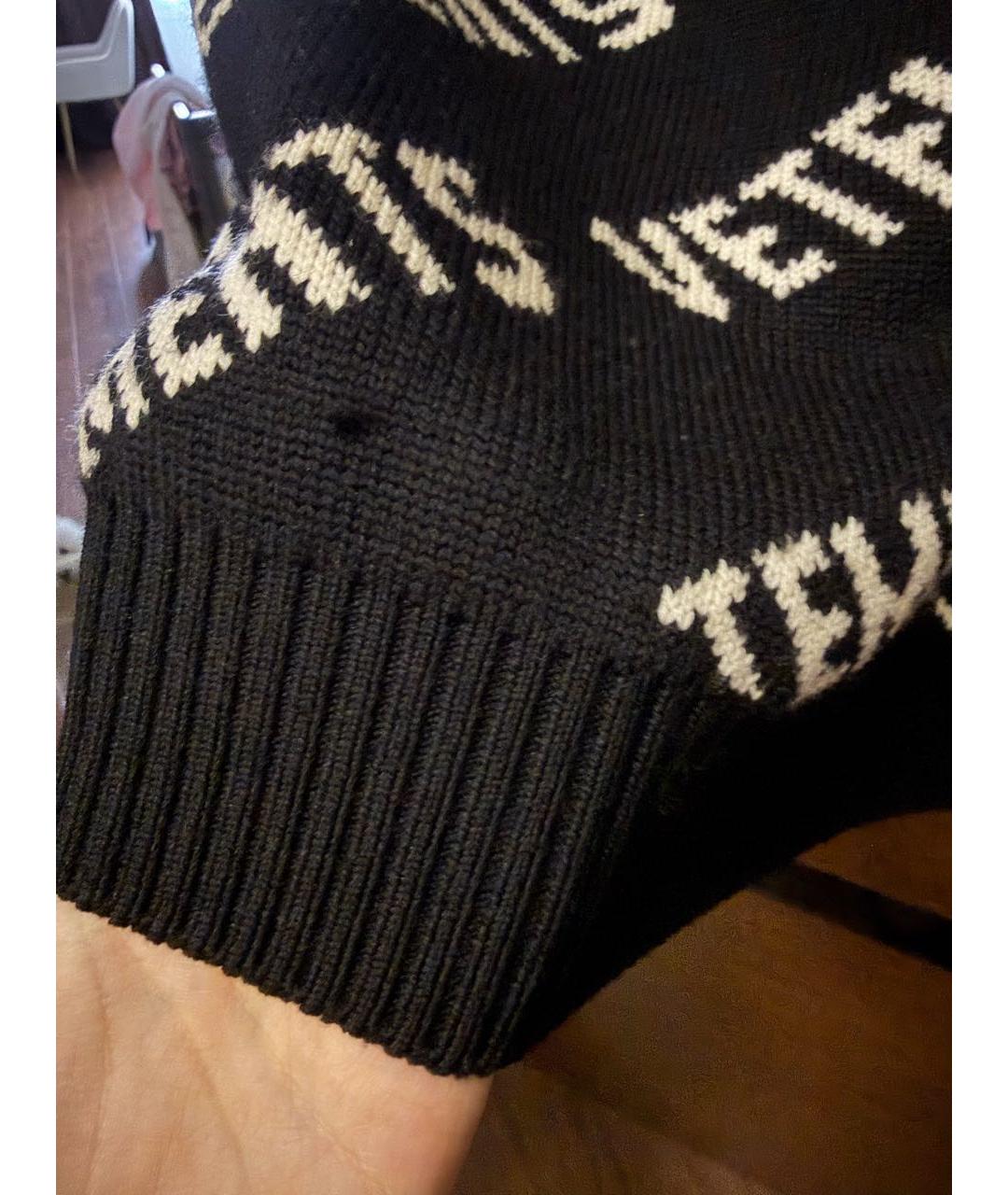 VETEMENTS Черный шерстяной джемпер / свитер, фото 6