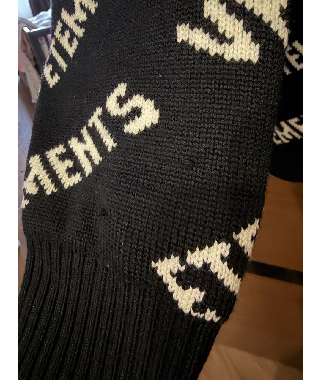 VETEMENTS Черный шерстяной джемпер / свитер, фото 5