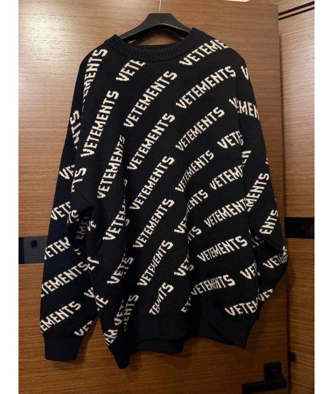 VETEMENTS Черный шерстяной джемпер / свитер, фото 8