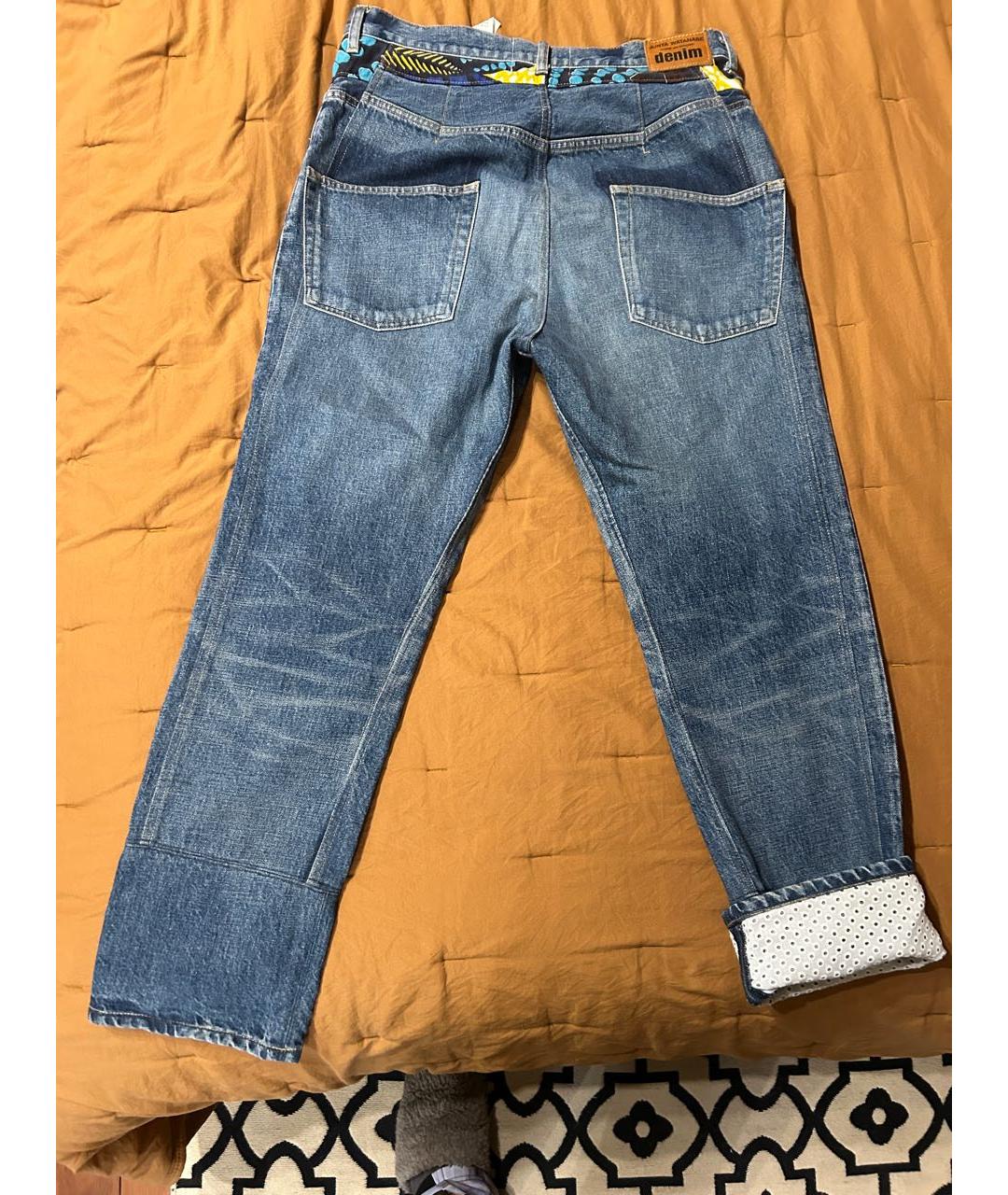 JUNYA WATANABE COMME DES GARÇONS Синие хлопковые прямые джинсы, фото 2