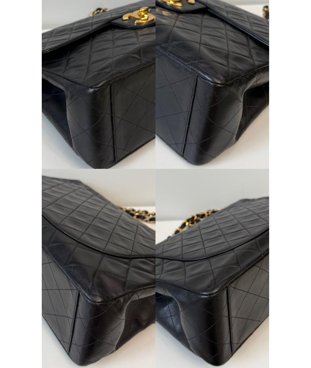 CHANEL Черная кожаная сумка через плечо, фото 6