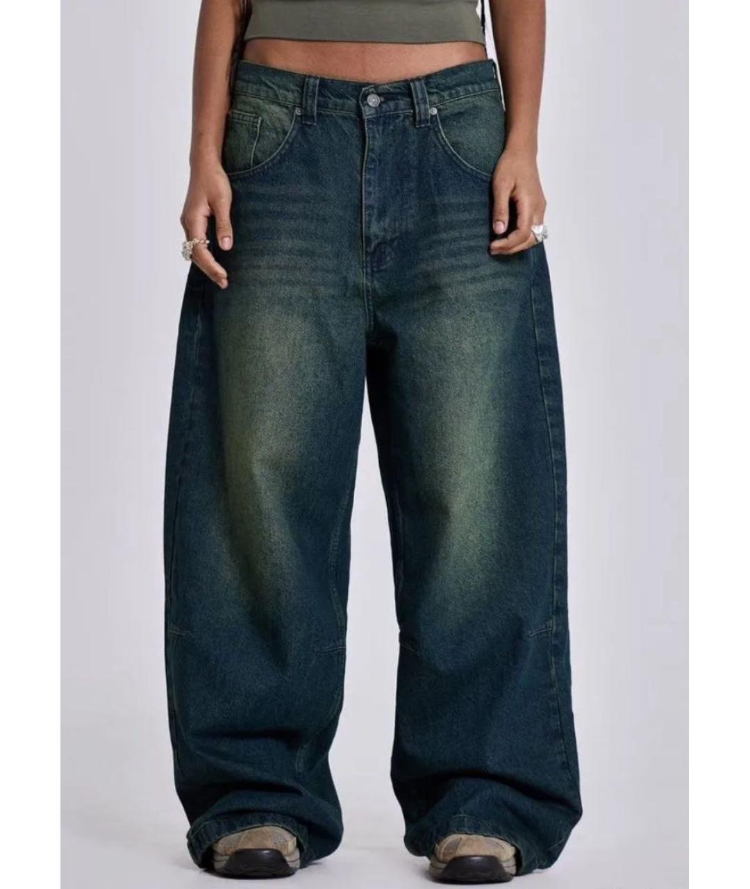 JADED LONDON Темно-синие хлопковые прямые джинсы, фото 2