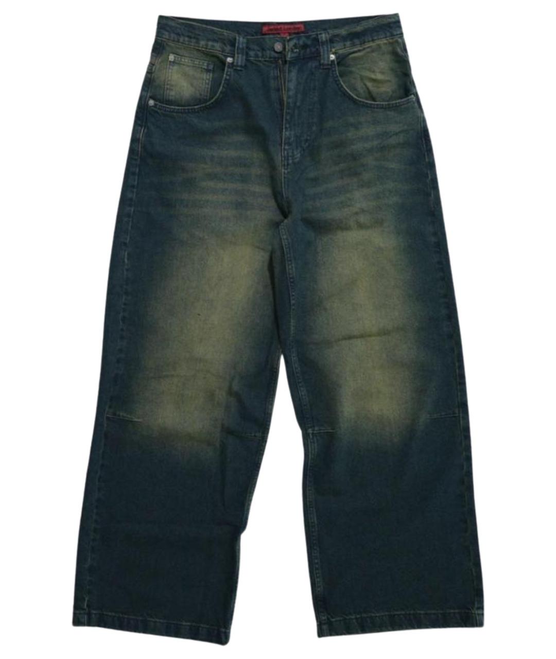 JADED LONDON Темно-синие хлопковые прямые джинсы, фото 1