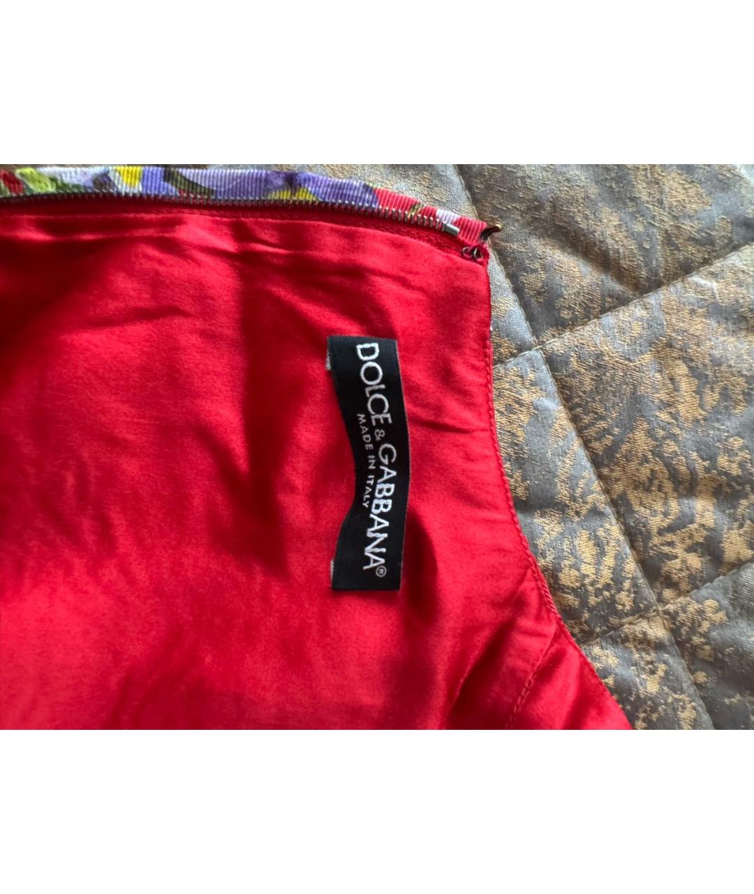 DOLCE&GABBANA Мульти повседневное платье, фото 6