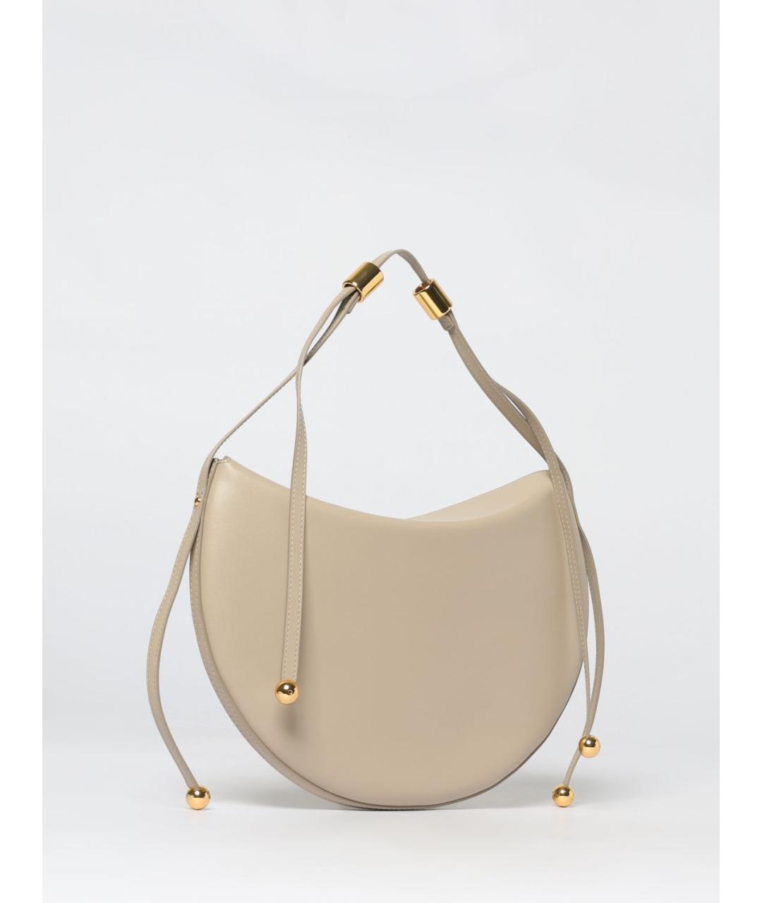 FURLA Бежевая кожаная сумка с короткими ручками, фото 2