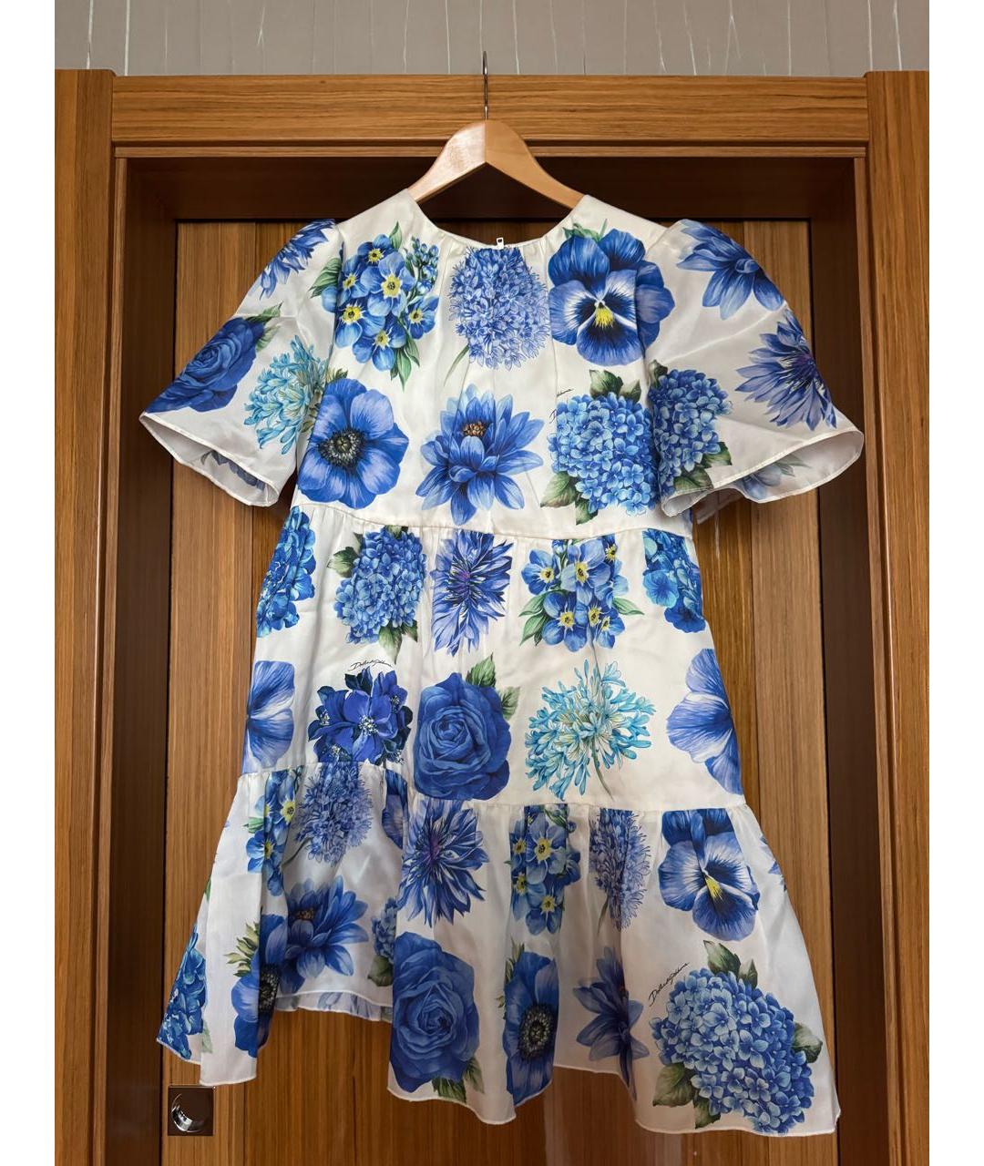 DOLCE&GABBANA Мульти шелковое платье, фото 9