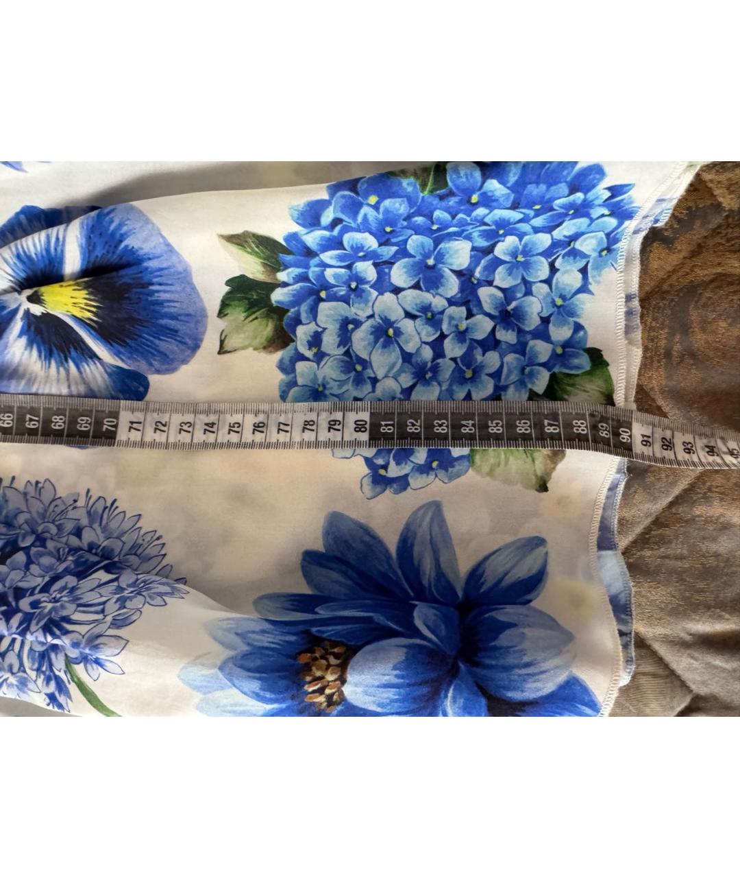 DOLCE&GABBANA Мульти шелковое платье, фото 5