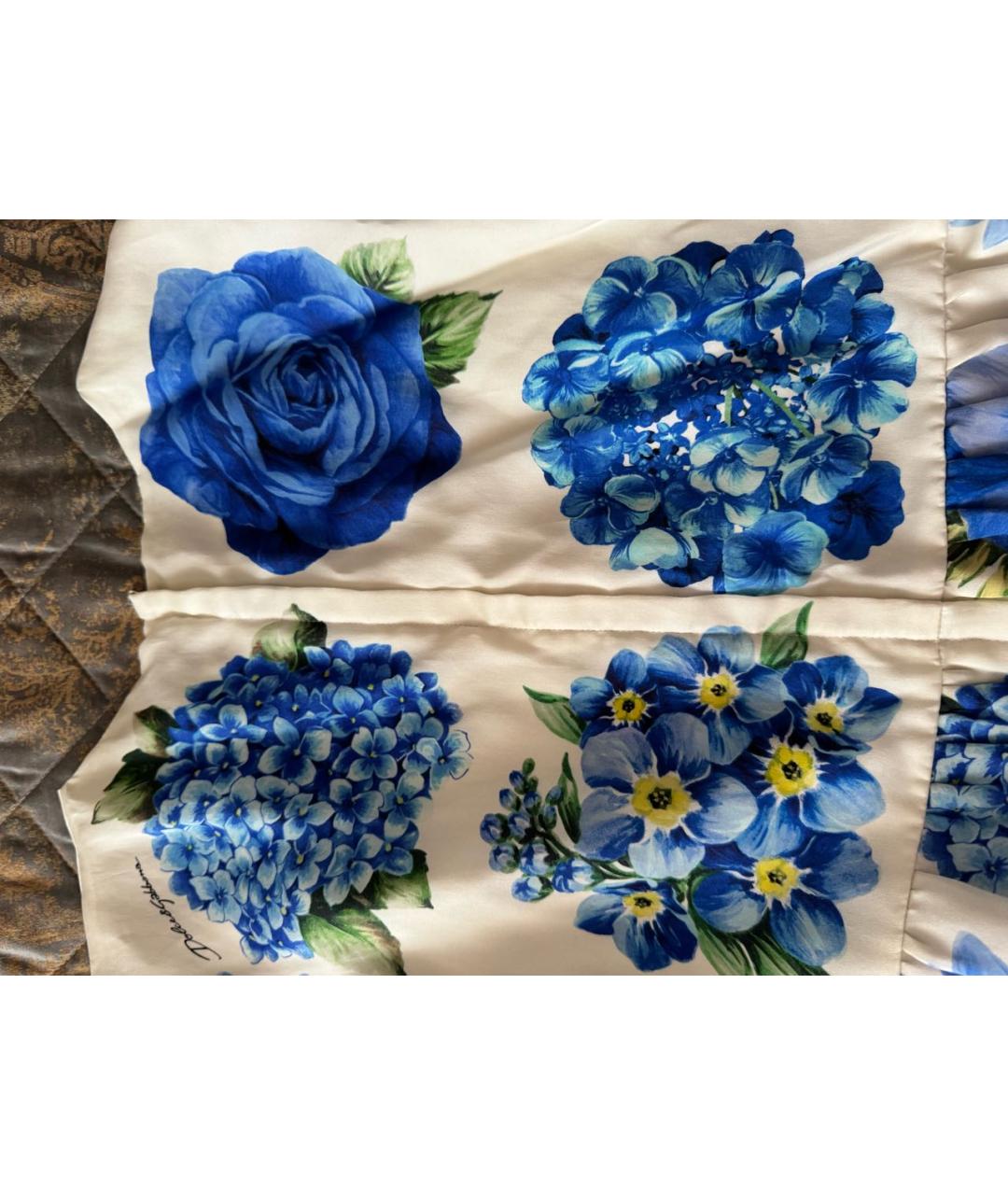 DOLCE&GABBANA Мульти шелковое платье, фото 3