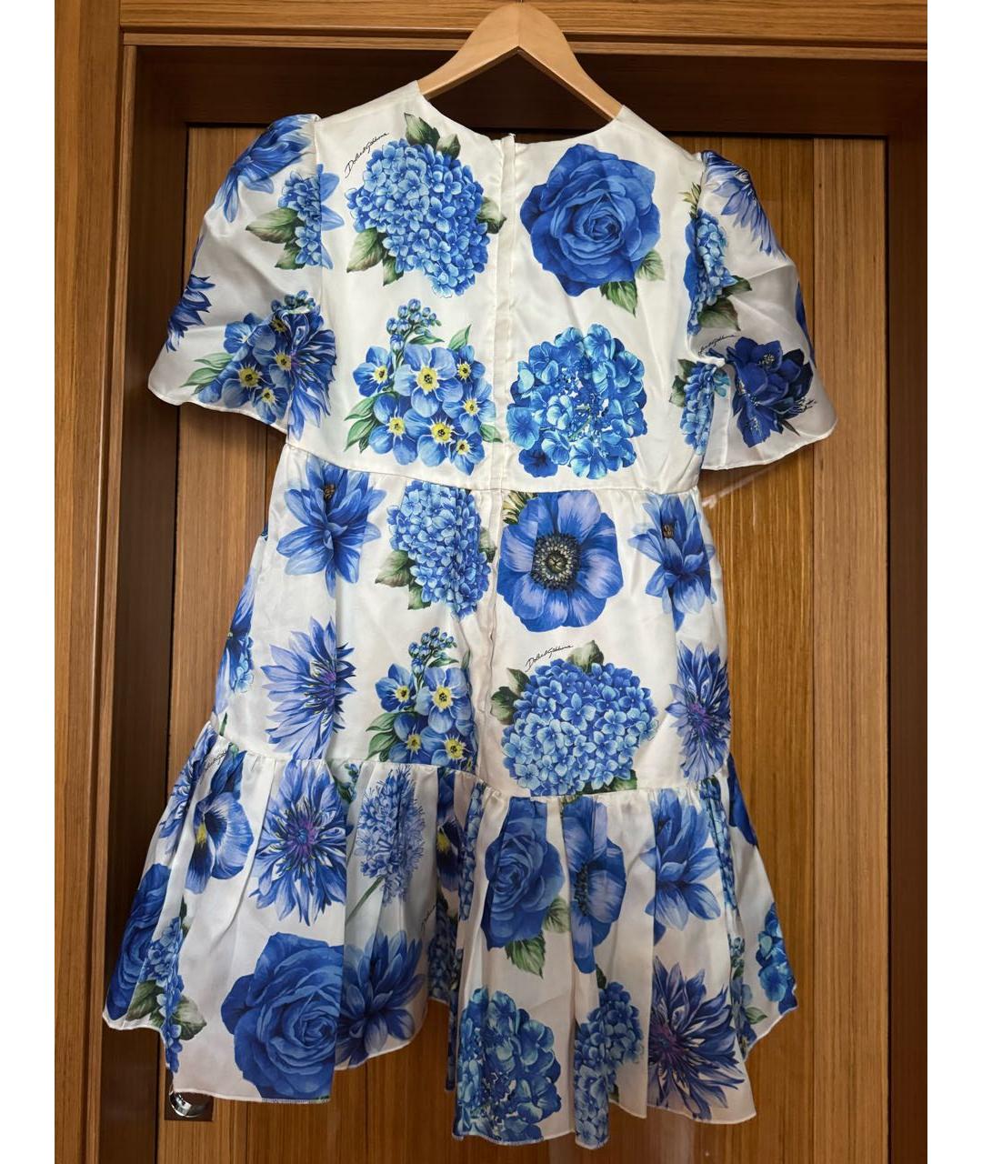 DOLCE&GABBANA Мульти шелковое платье, фото 2