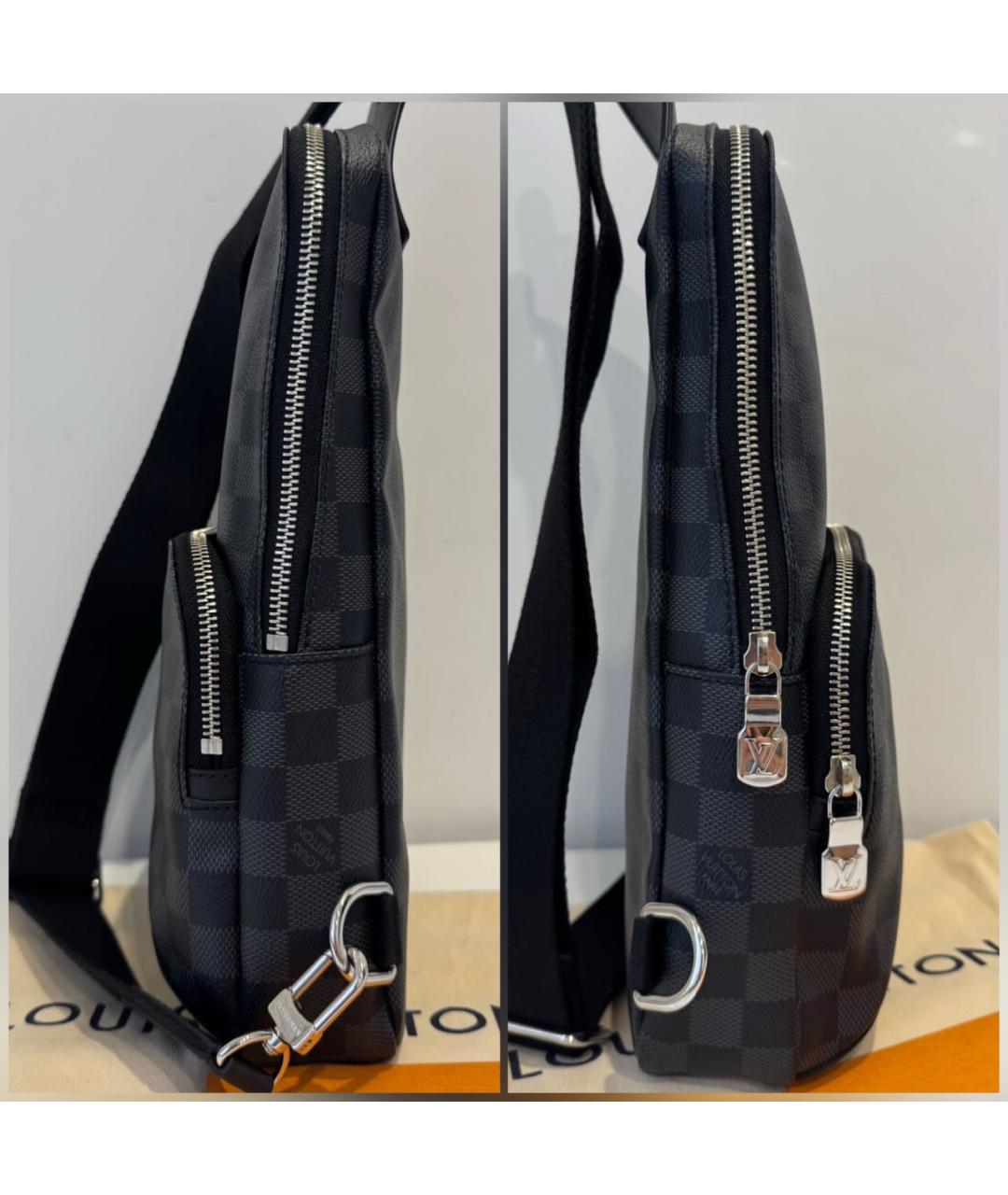 LOUIS VUITTON Черная сумка на плечо, фото 4