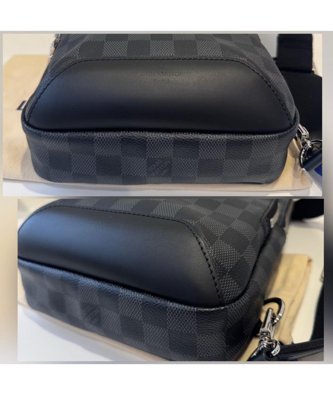 LOUIS VUITTON Черная сумка на плечо, фото 5