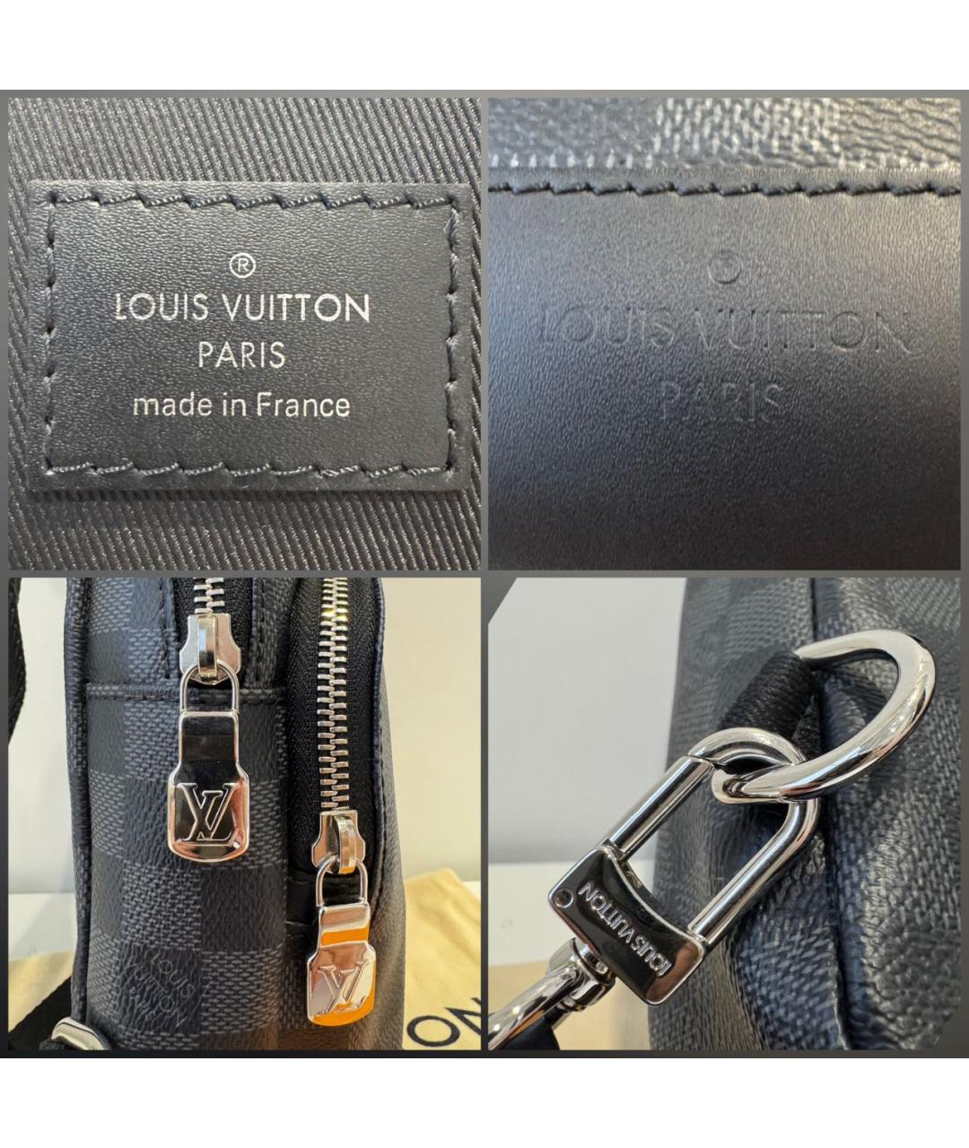 LOUIS VUITTON Черная сумка на плечо, фото 7