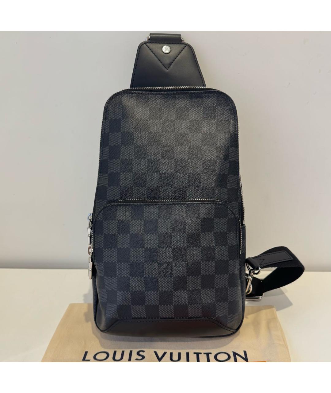 LOUIS VUITTON Черная сумка на плечо, фото 2