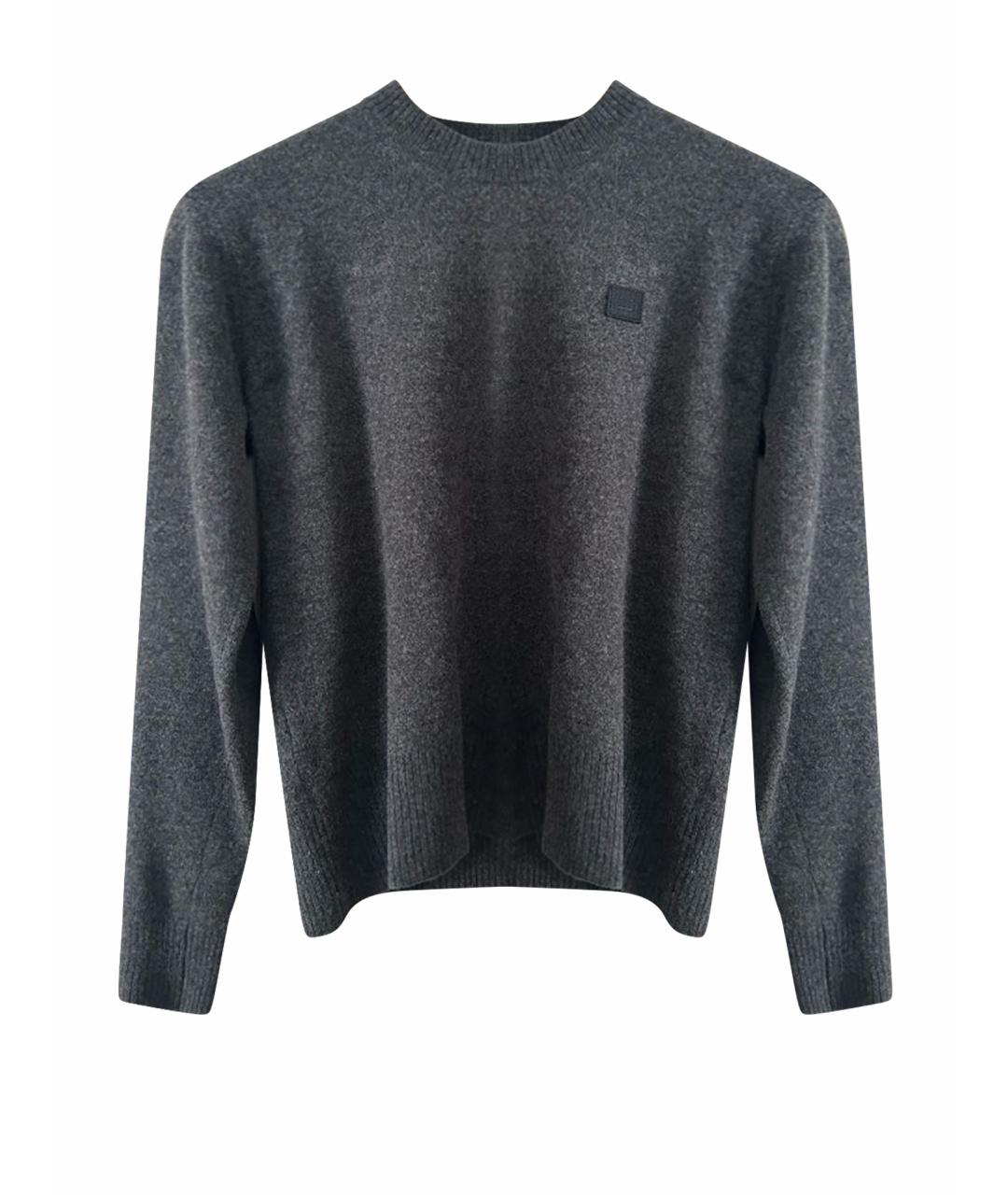 ACNE STUDIOS Антрацитовый шерстяной джемпер / свитер, фото 1