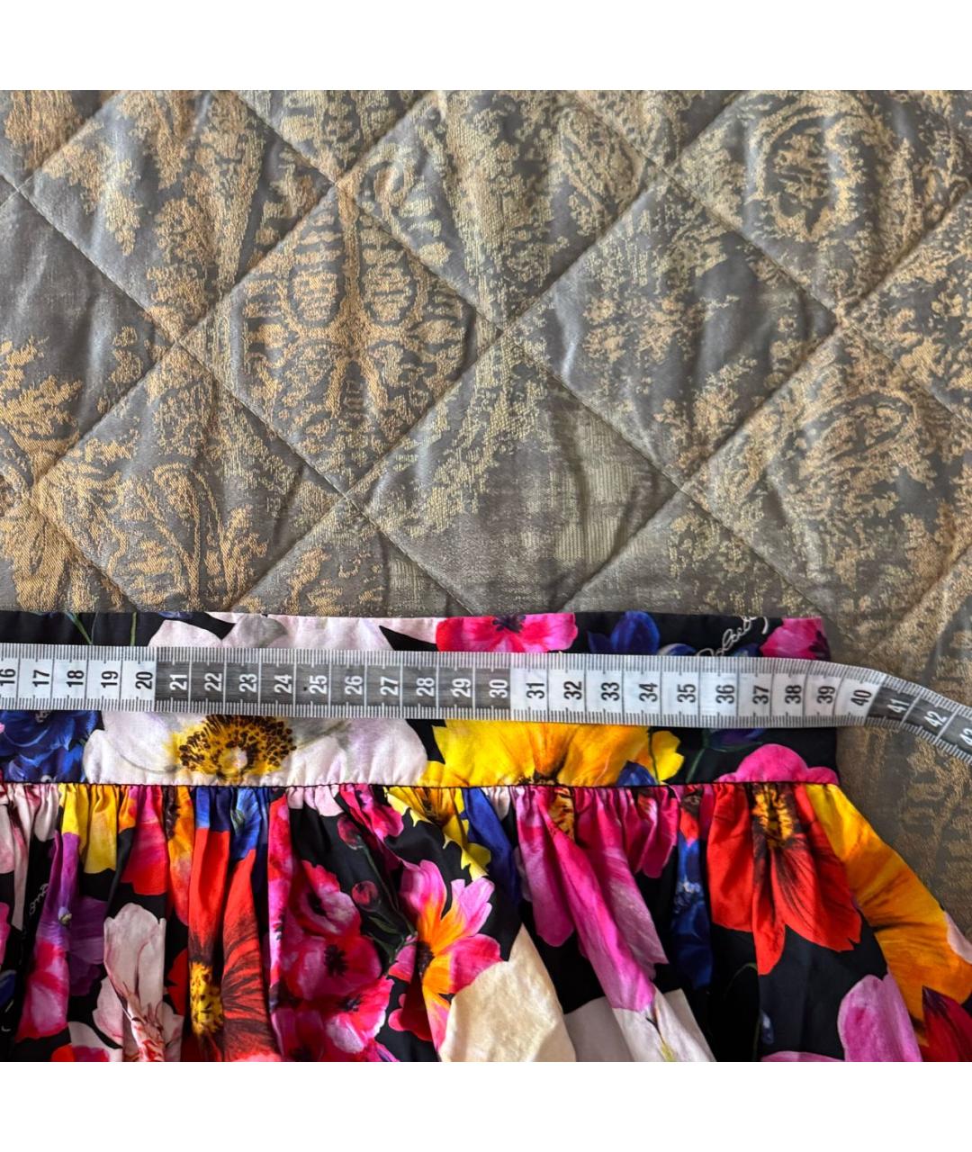 DOLCE&GABBANA Мульти хлопковая юбка мини, фото 5