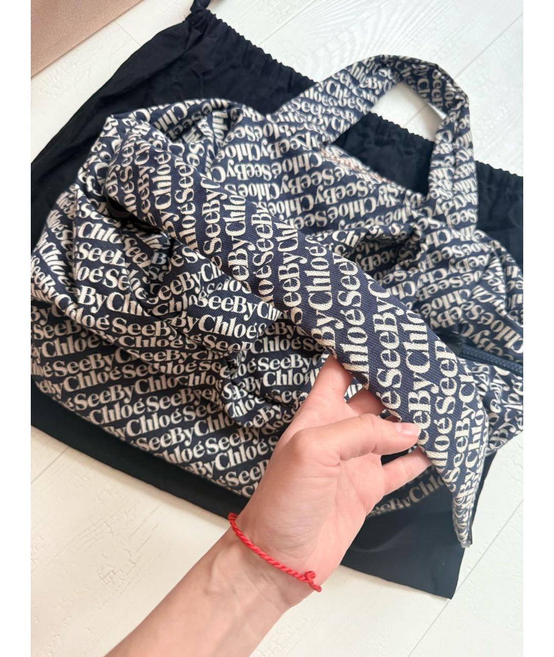 SEE BY CHLOE Темно-синяя дорожная/спортивная сумка, фото 7