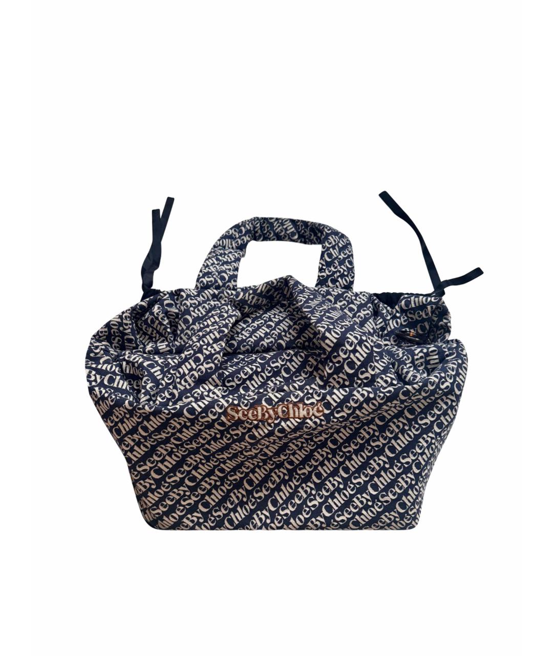 SEE BY CHLOE Темно-синяя дорожная/спортивная сумка, фото 1