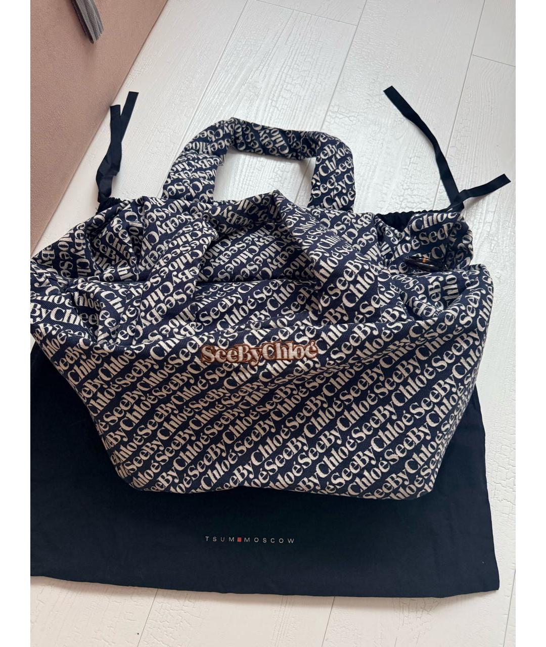 SEE BY CHLOE Темно-синяя дорожная/спортивная сумка, фото 9