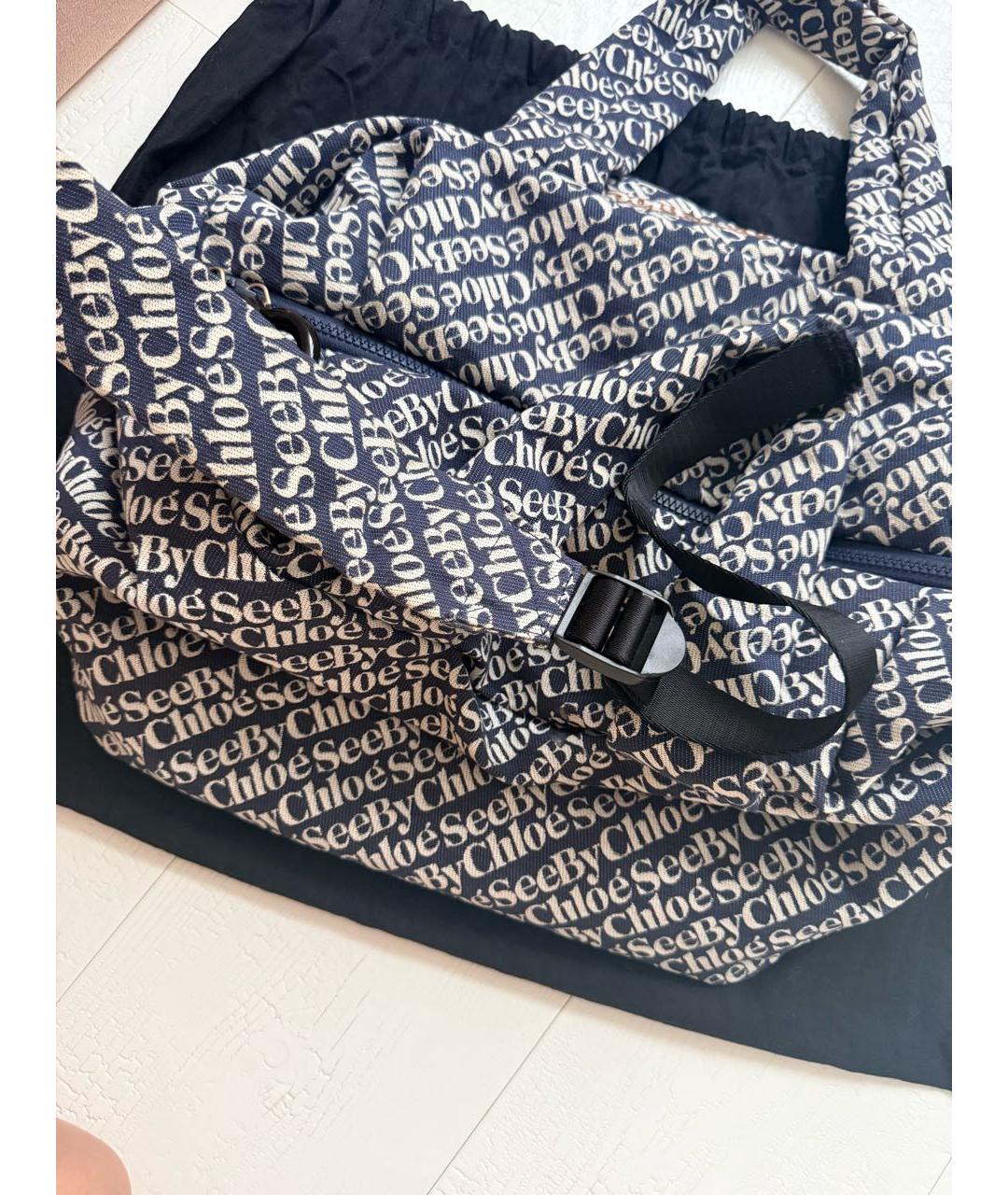 SEE BY CHLOE Темно-синяя дорожная/спортивная сумка, фото 8