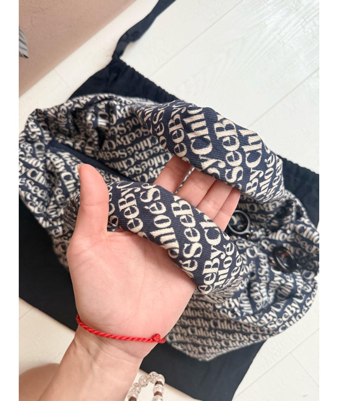 SEE BY CHLOE Темно-синяя дорожная/спортивная сумка, фото 5