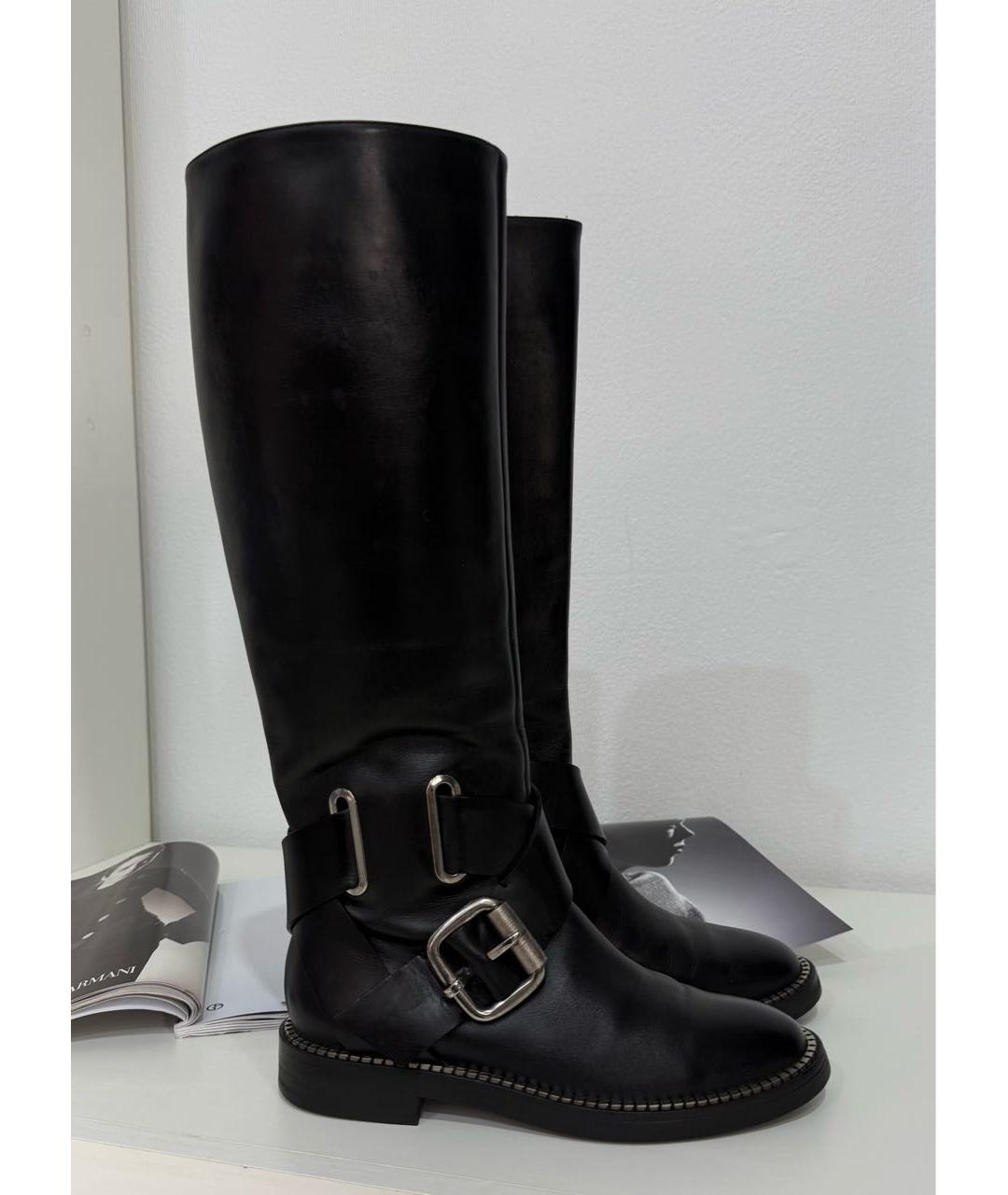 CASADEI Черные кожаные сапоги, фото 3