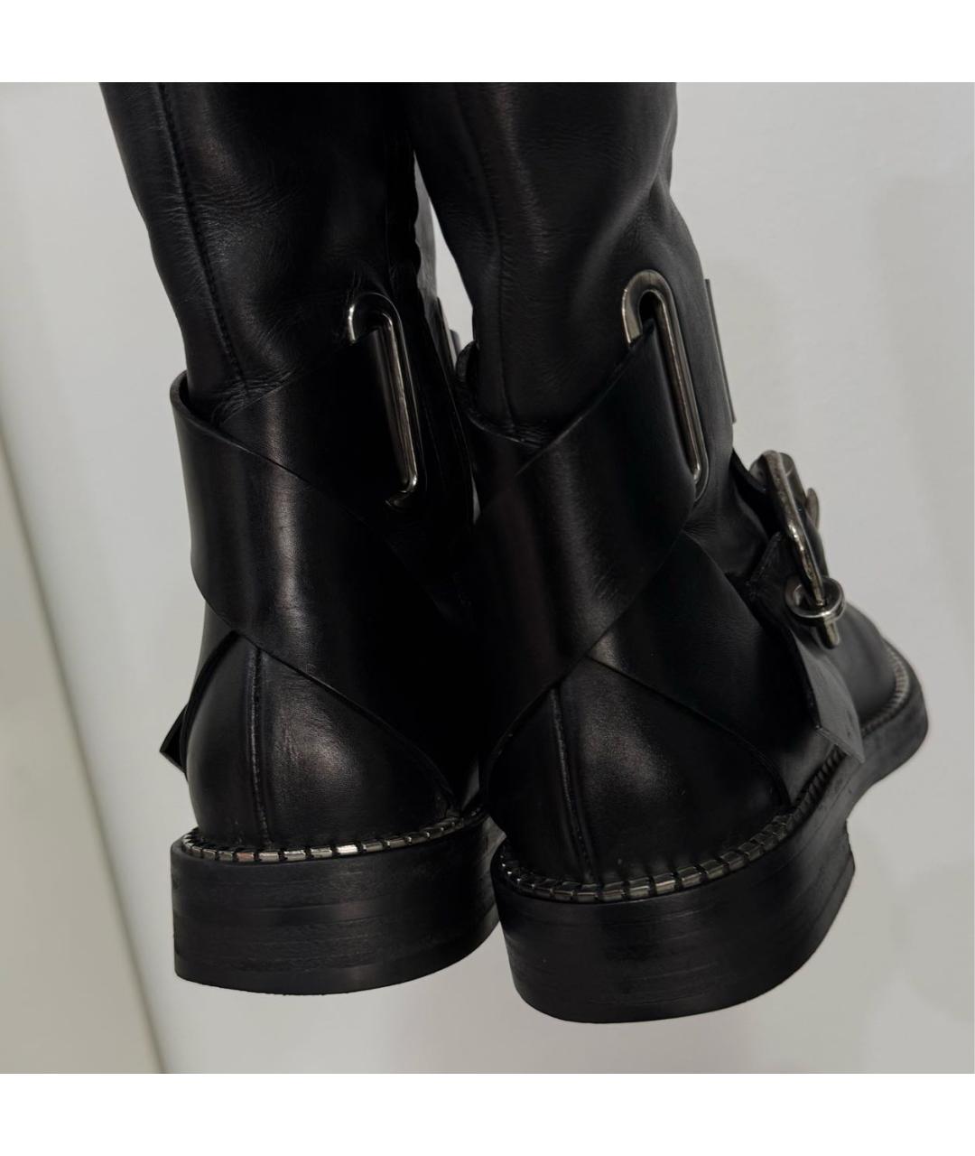 CASADEI Черные кожаные сапоги, фото 7