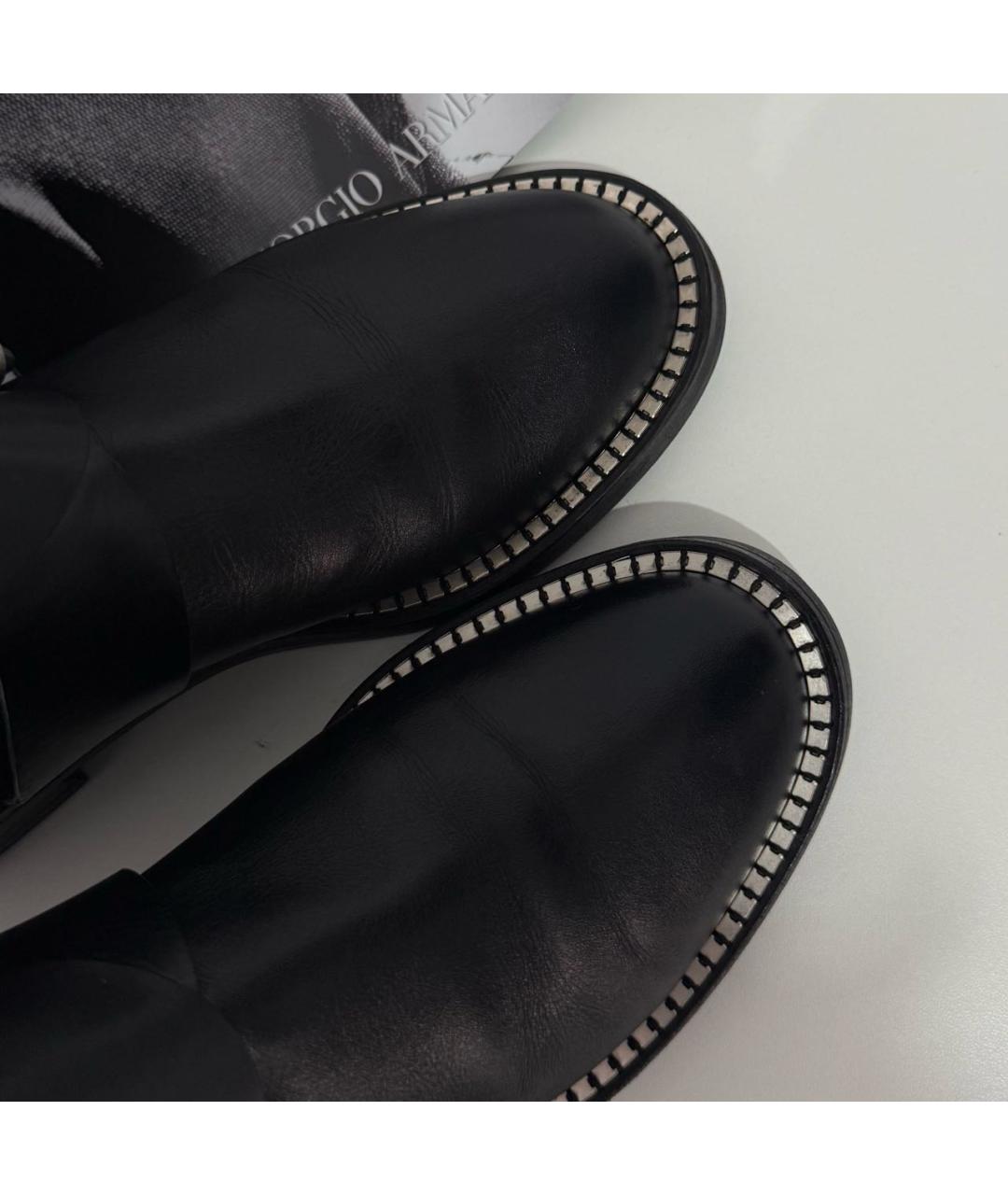 CASADEI Черные кожаные сапоги, фото 6