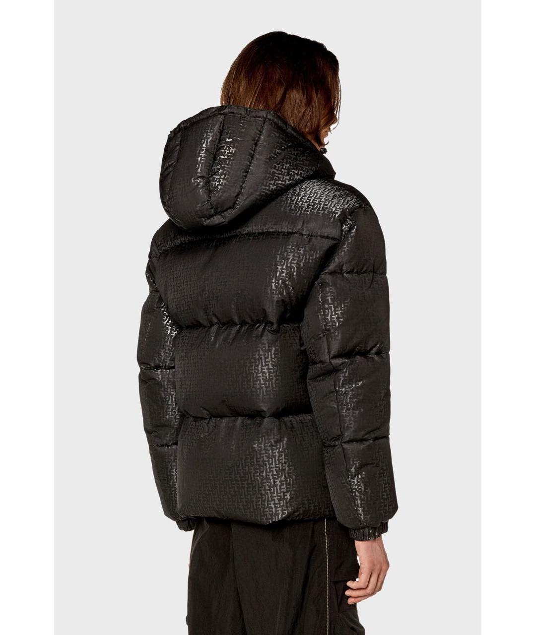 DIESEL Черная полиэстеровая куртка, фото 7