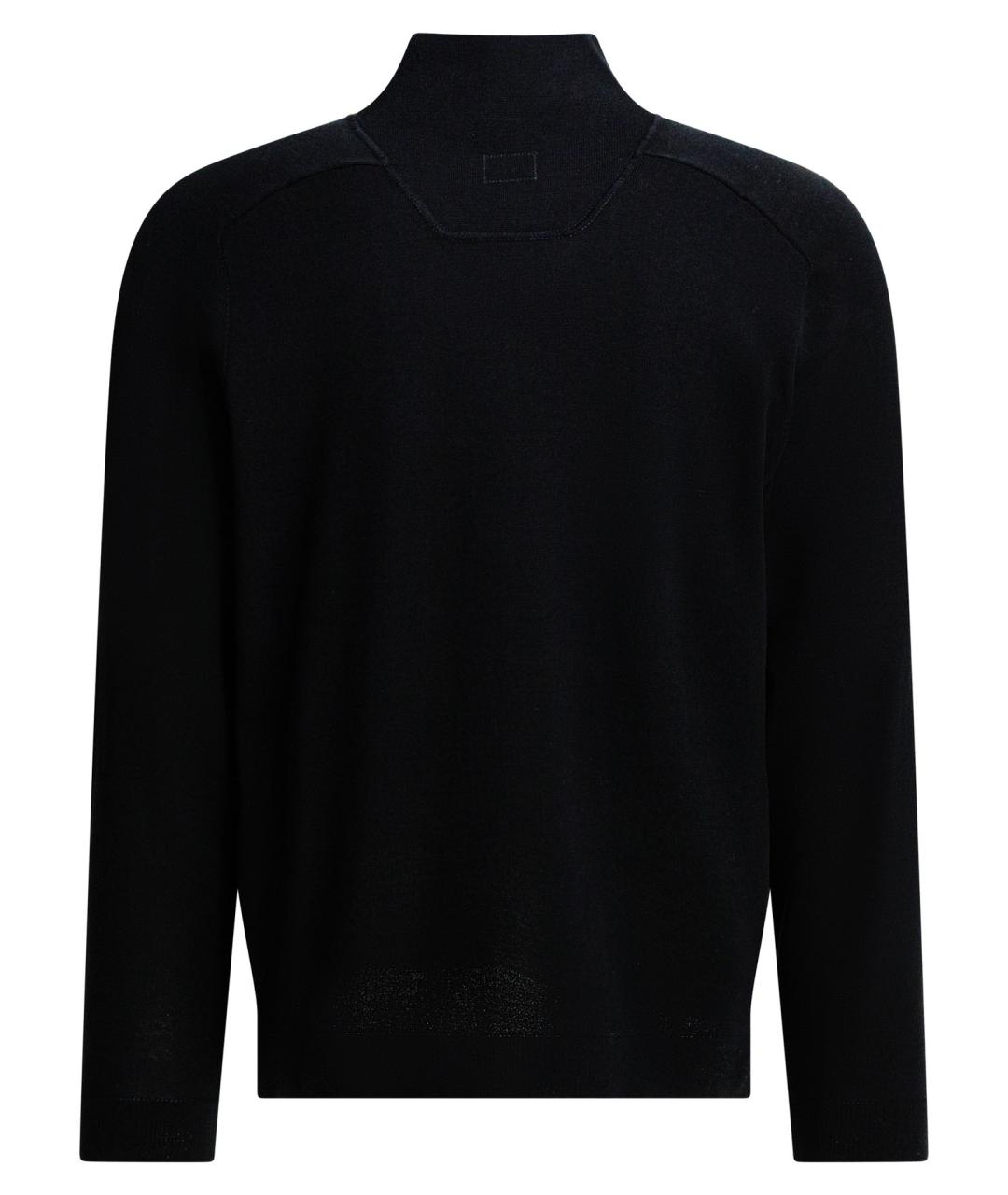 CP COMPANY Черный хлопковый джемпер / свитер, фото 2