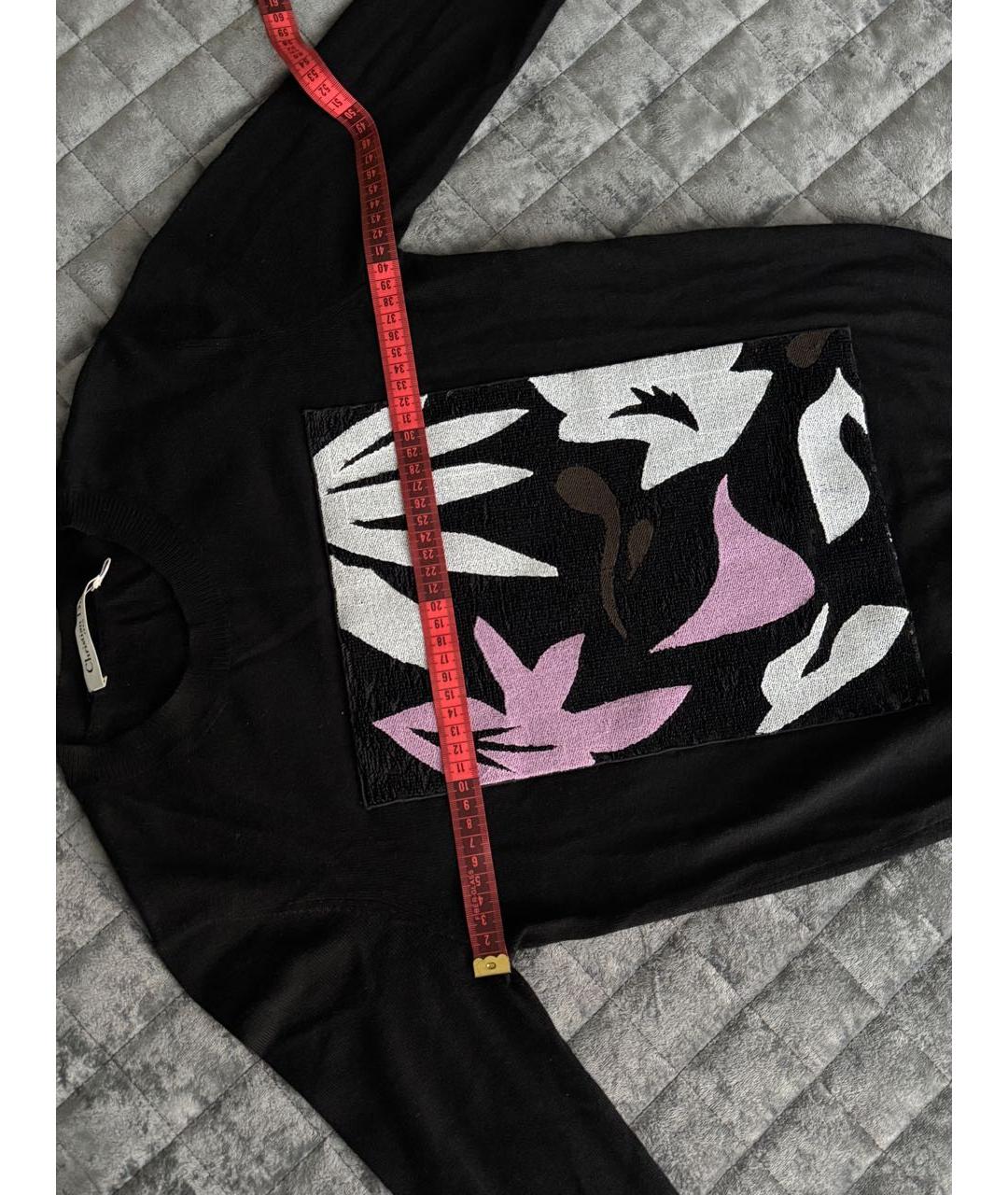 CHRISTIAN DIOR Черный кашемировый джемпер / свитер, фото 7