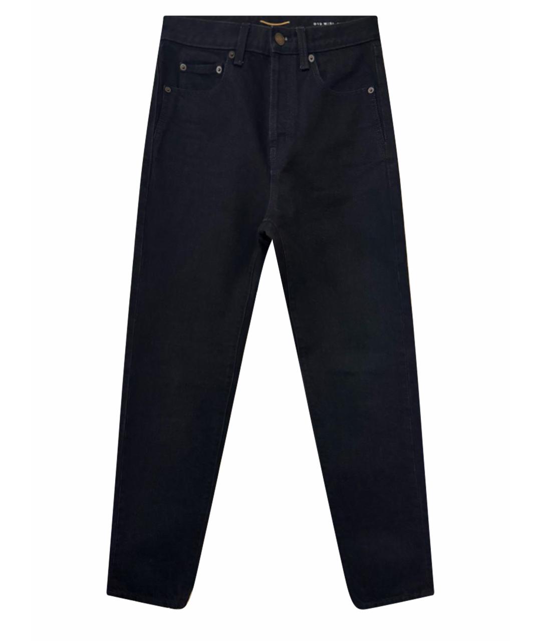 SAINT LAURENT Черные хлопковые джинсы слим, фото 5