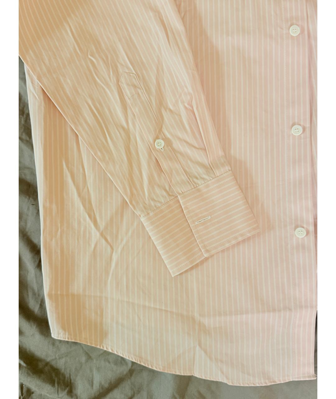 SANDRO Розовая хлопковая классическая рубашка, фото 4