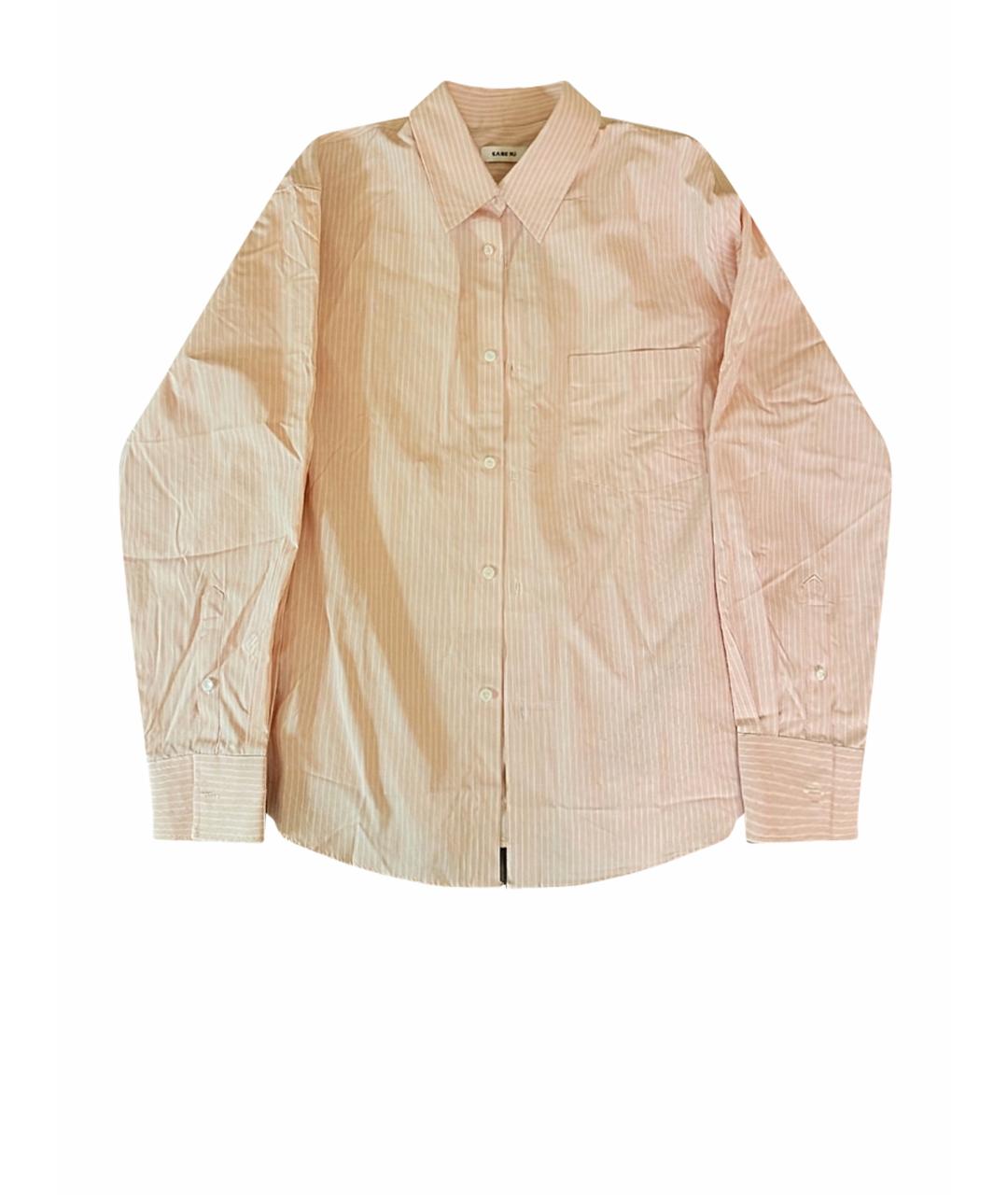 SANDRO Розовая хлопковая классическая рубашка, фото 1