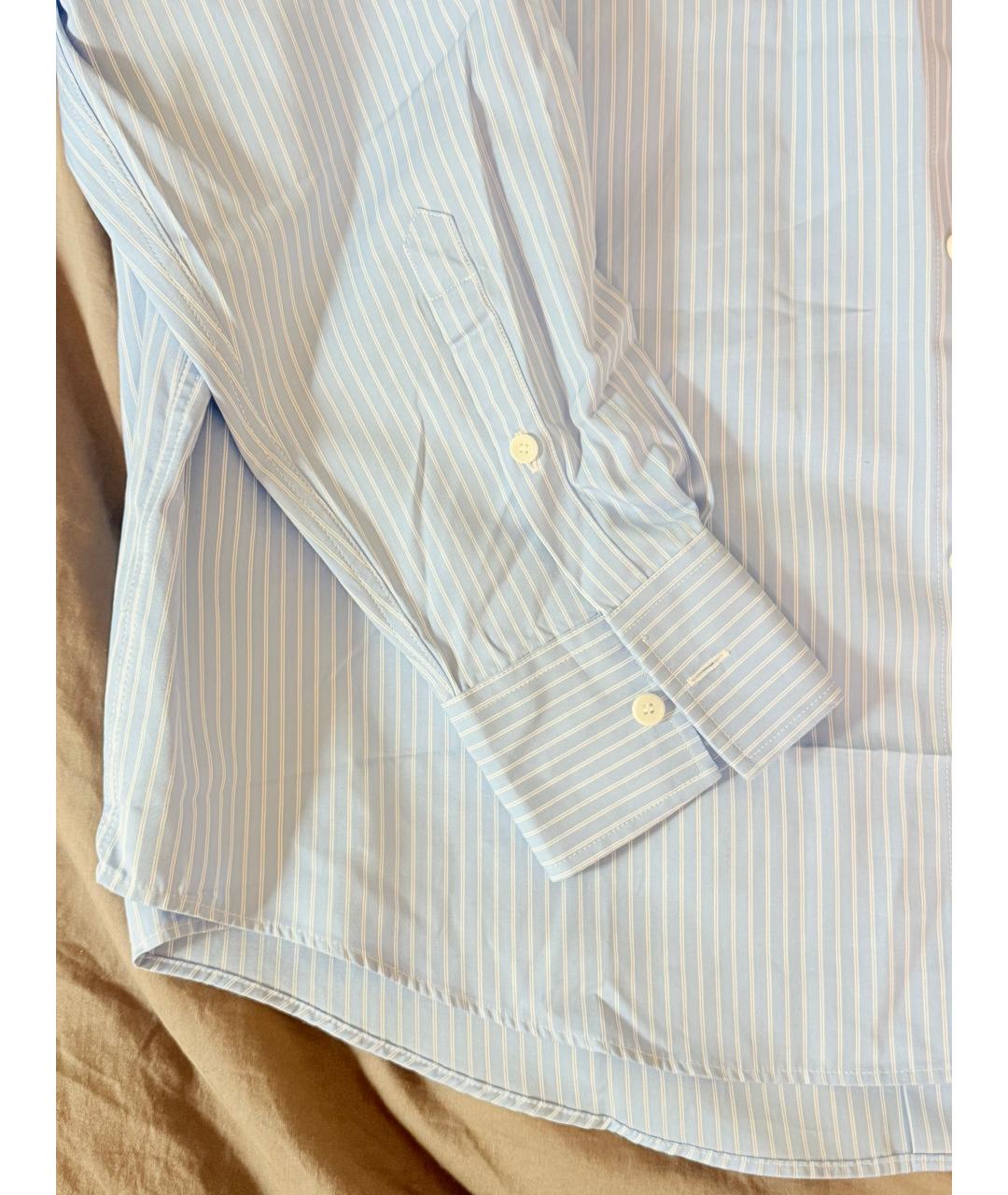 SANDRO Голубая хлопковая классическая рубашка, фото 4