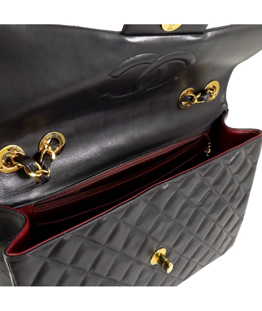 CHANEL Черная кожаная сумка через плечо, фото 5