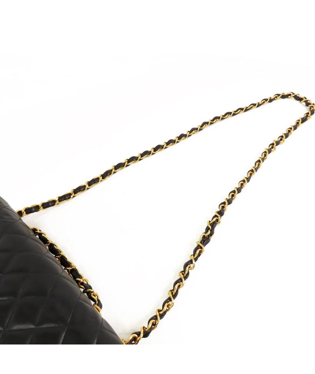 CHANEL Черная кожаная сумка через плечо, фото 4