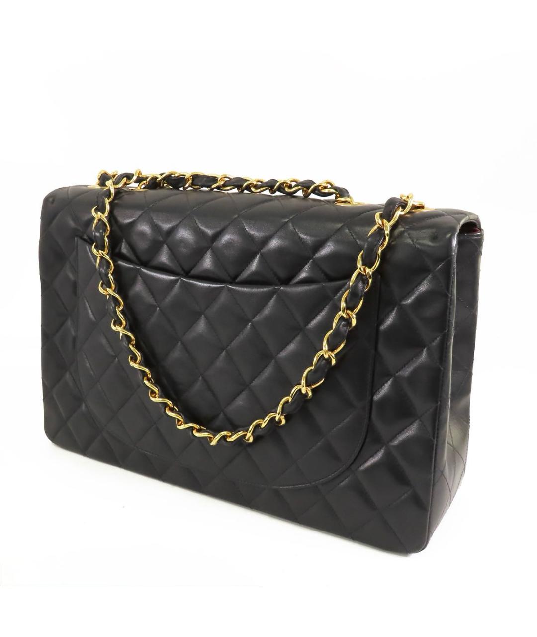 CHANEL Черная кожаная сумка через плечо, фото 2