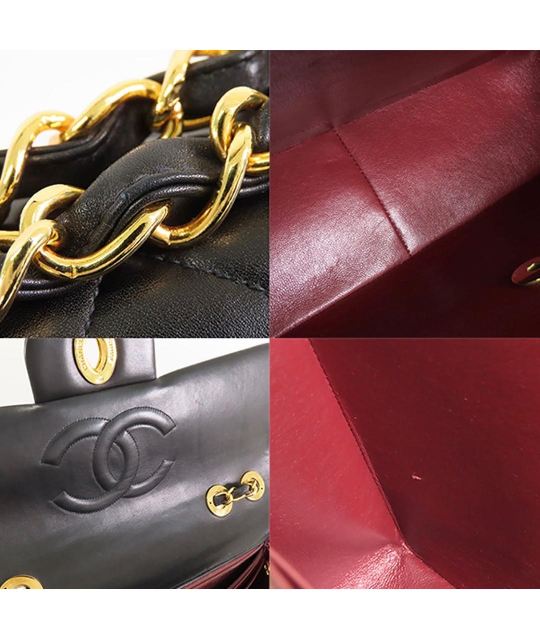 CHANEL Черная кожаная сумка через плечо, фото 7