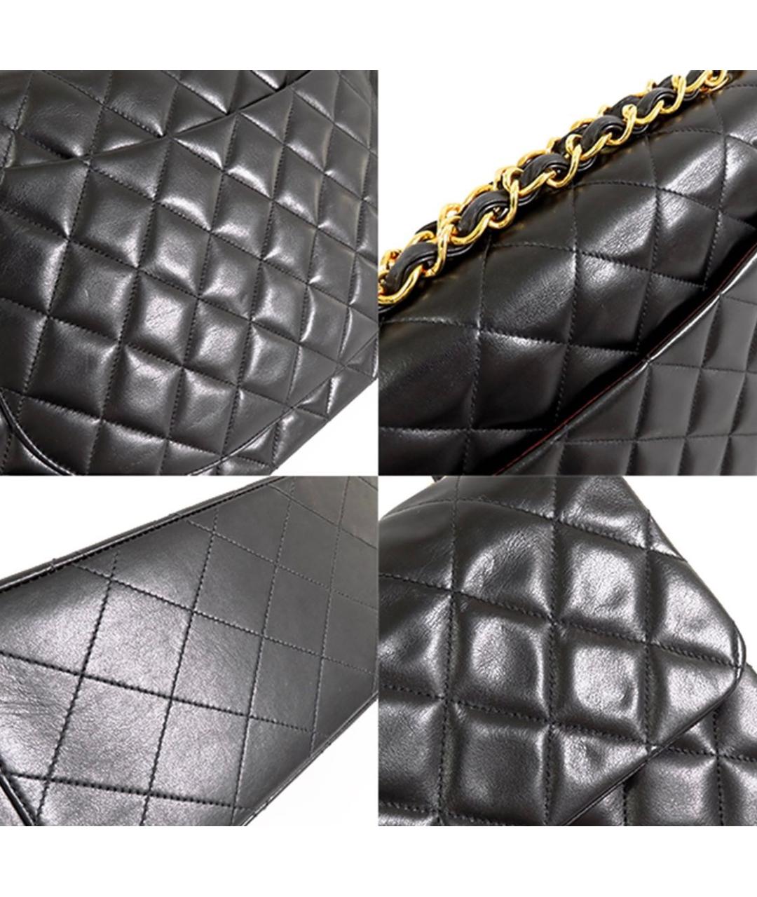 CHANEL Черная кожаная сумка через плечо, фото 6