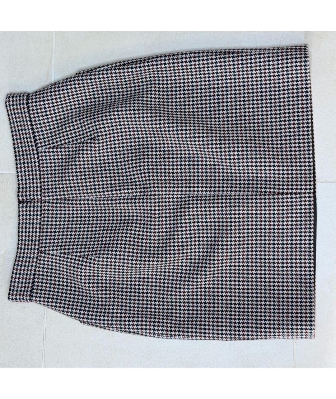 MAJE Мульти шерстяная юбка мини, фото 2