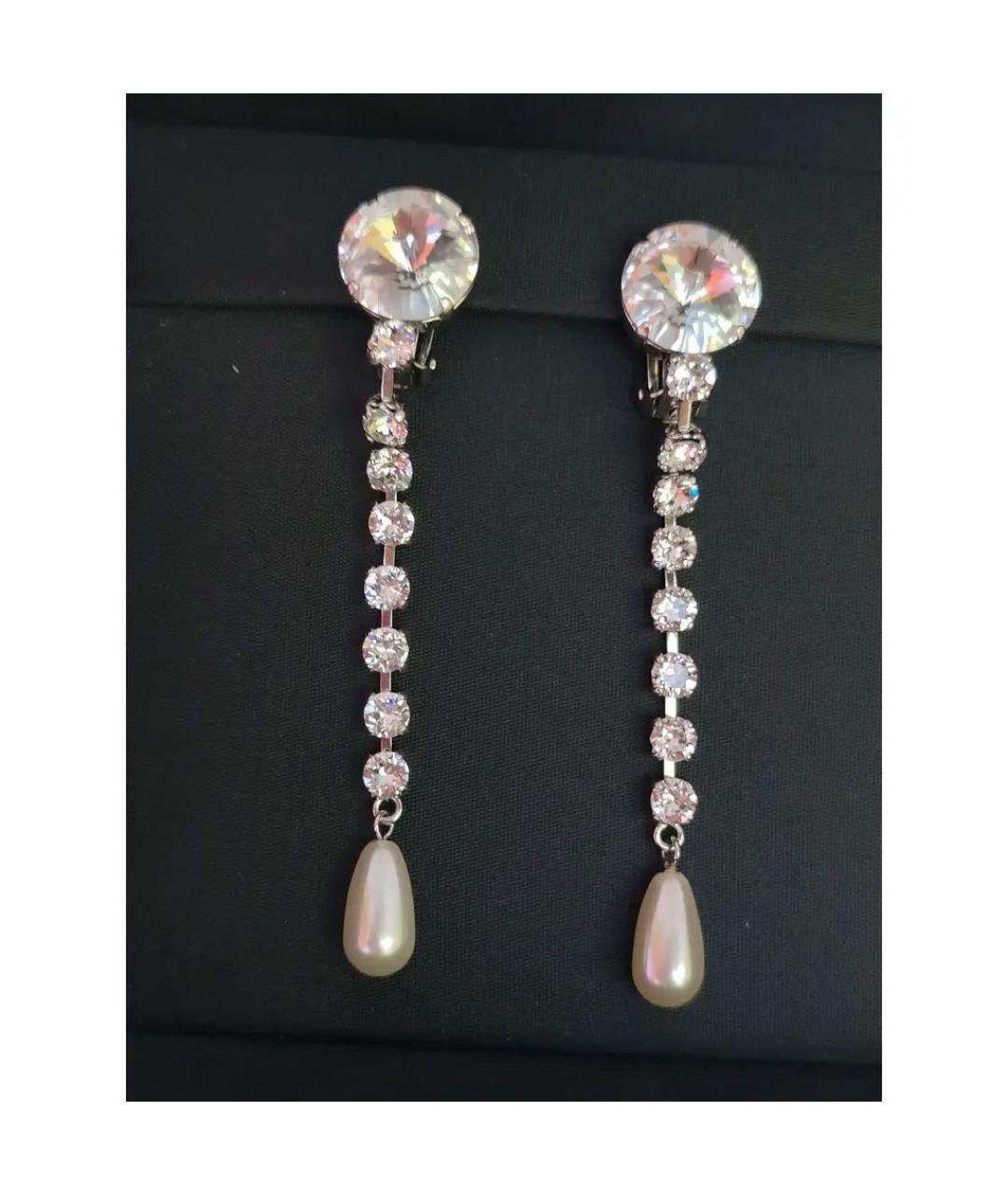 MIU MIU Серебряные металлические серьги, фото 3