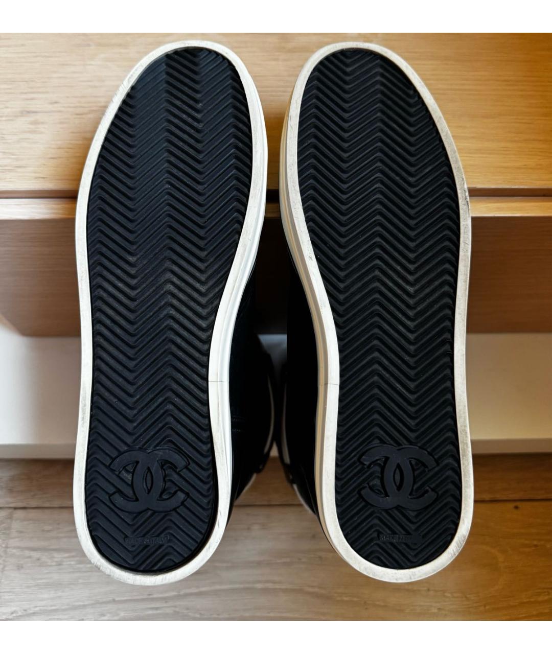 CHANEL Черные кожаные сапоги, фото 6