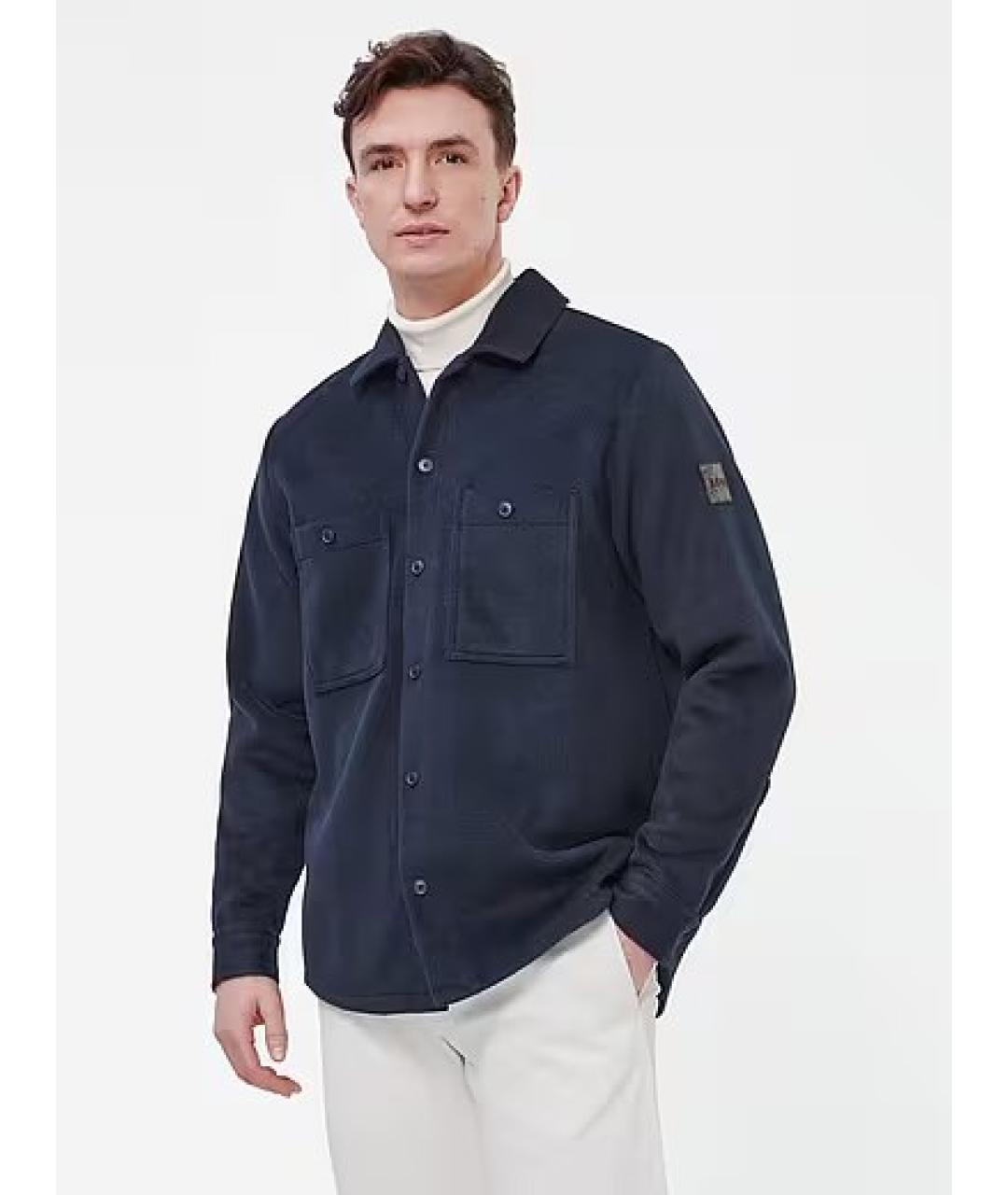 HUGO BOSS Синяя полиэстеровая куртка, фото 3