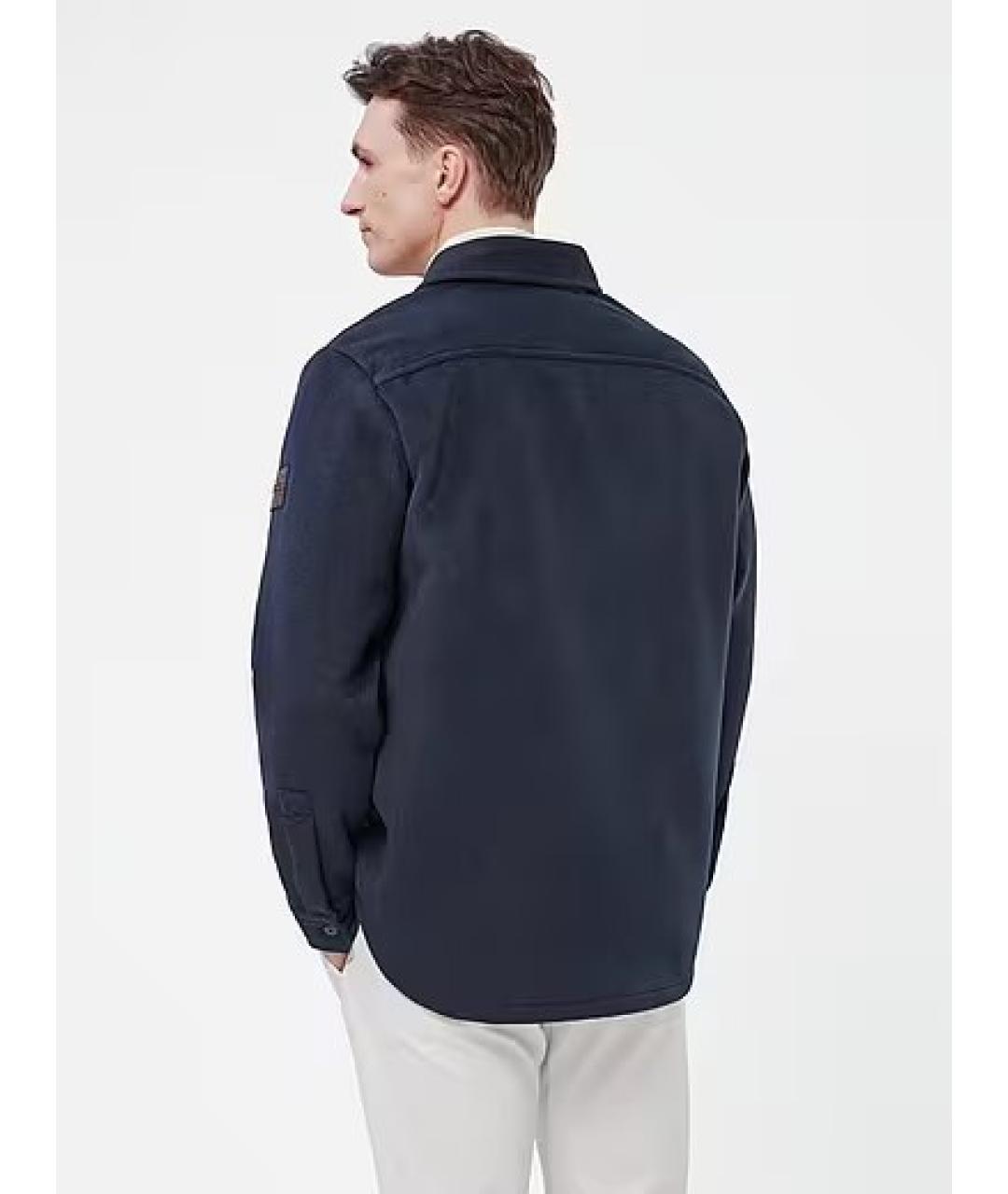 HUGO BOSS Синяя полиэстеровая куртка, фото 2