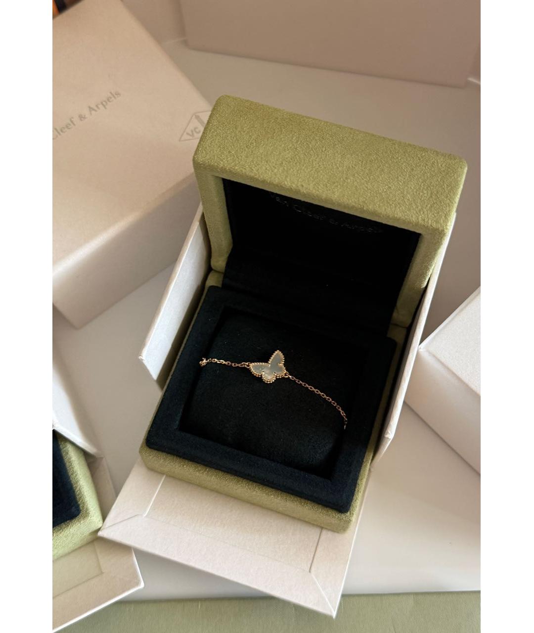 VAN CLEEF & ARPELS Белый браслет из желтого золота, фото 2